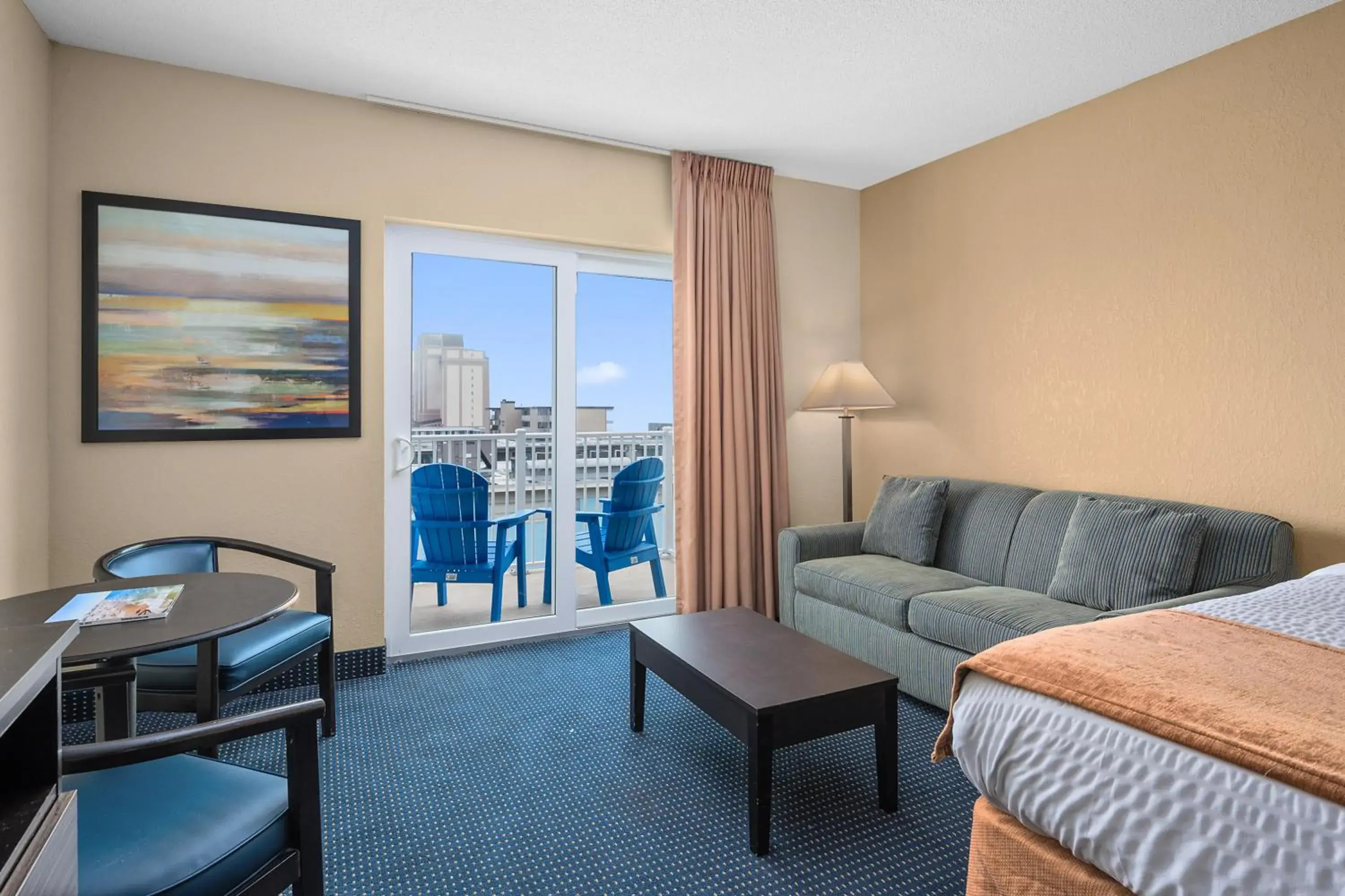 Queen Room with Two Queen Beds and Sofa - Partial Ocean View-No Pets Allowed in Crystal Beach Hotel Queen Room with Two Queen Beds and Sofa - Partial Ocean View-No Pets Allowed in Crystal Beach Hotel