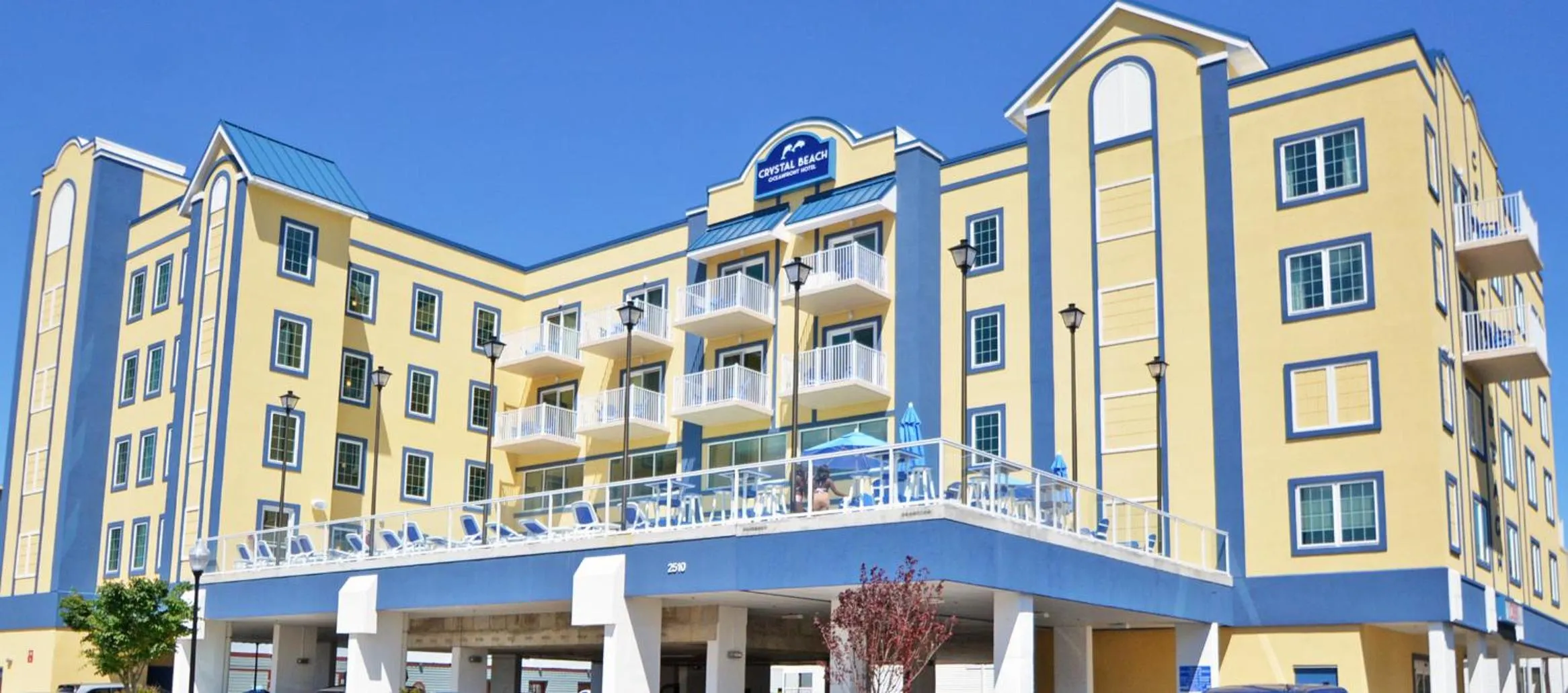 Property building in Crystal Beach Hotel