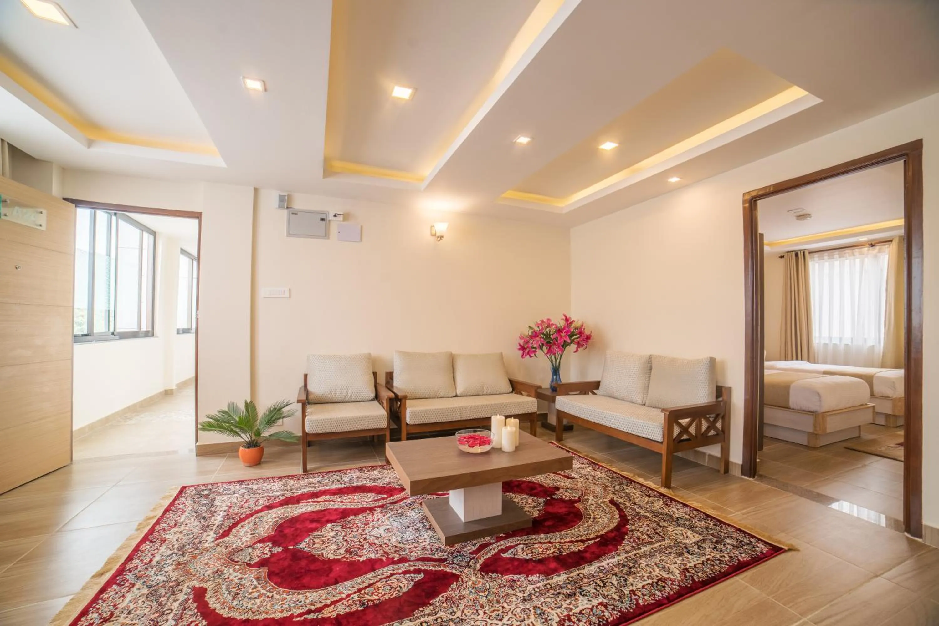Living room in Sarovar Residency Serviced Apartment Hotel