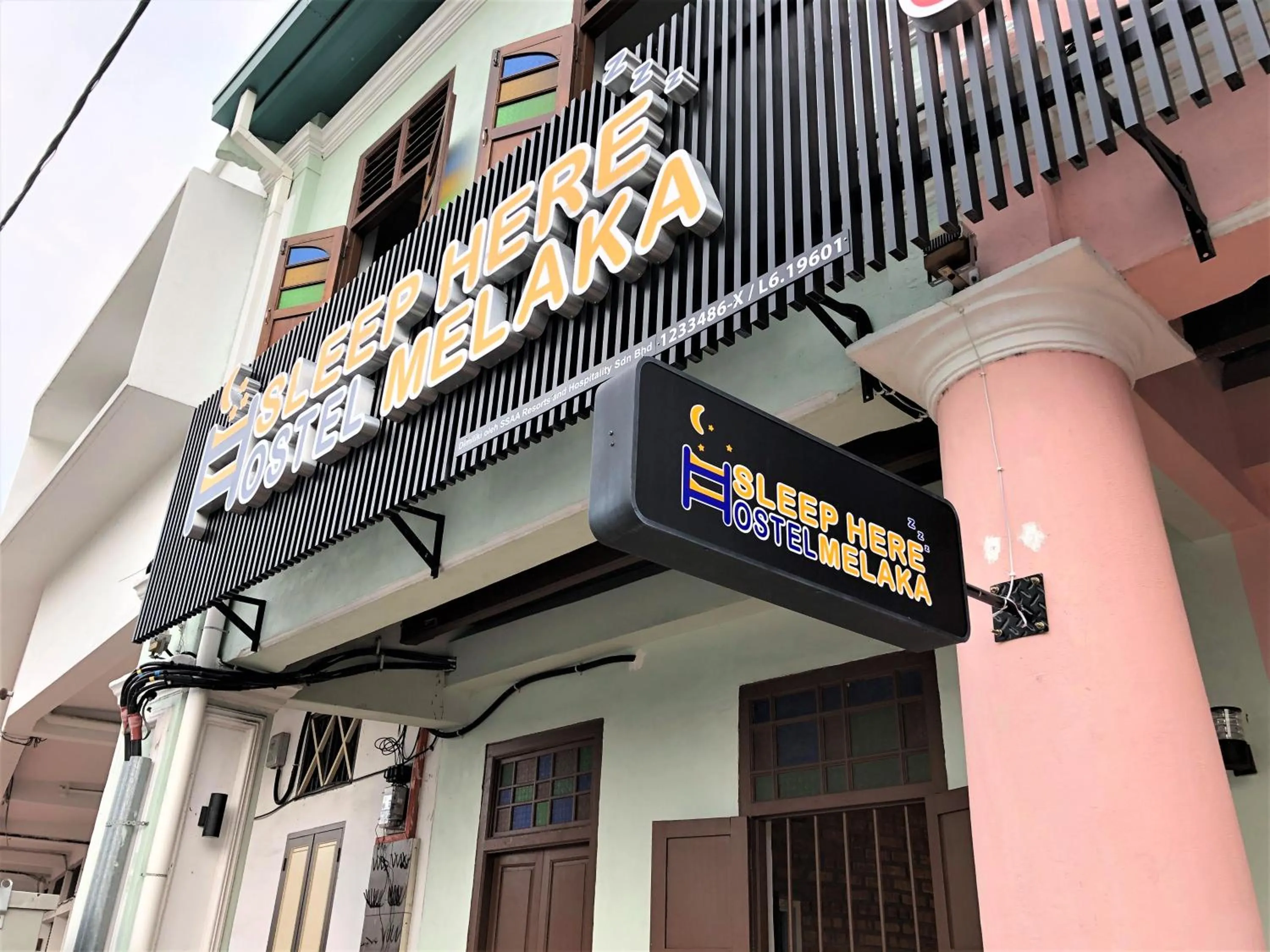Property building in Sleep Here Hostel, Melaka