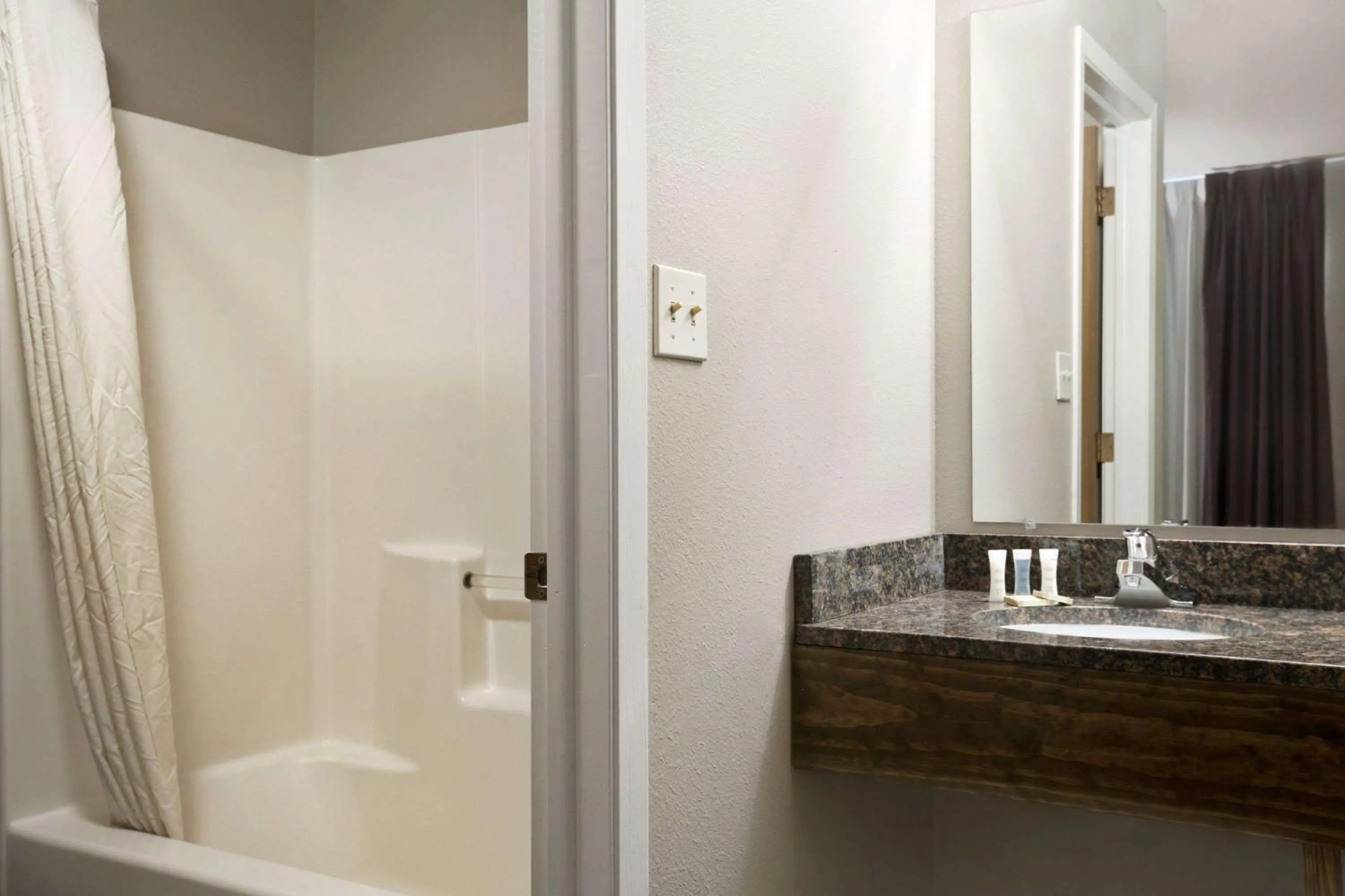 Bathroom in Super 8 by Wyndham Pocatello