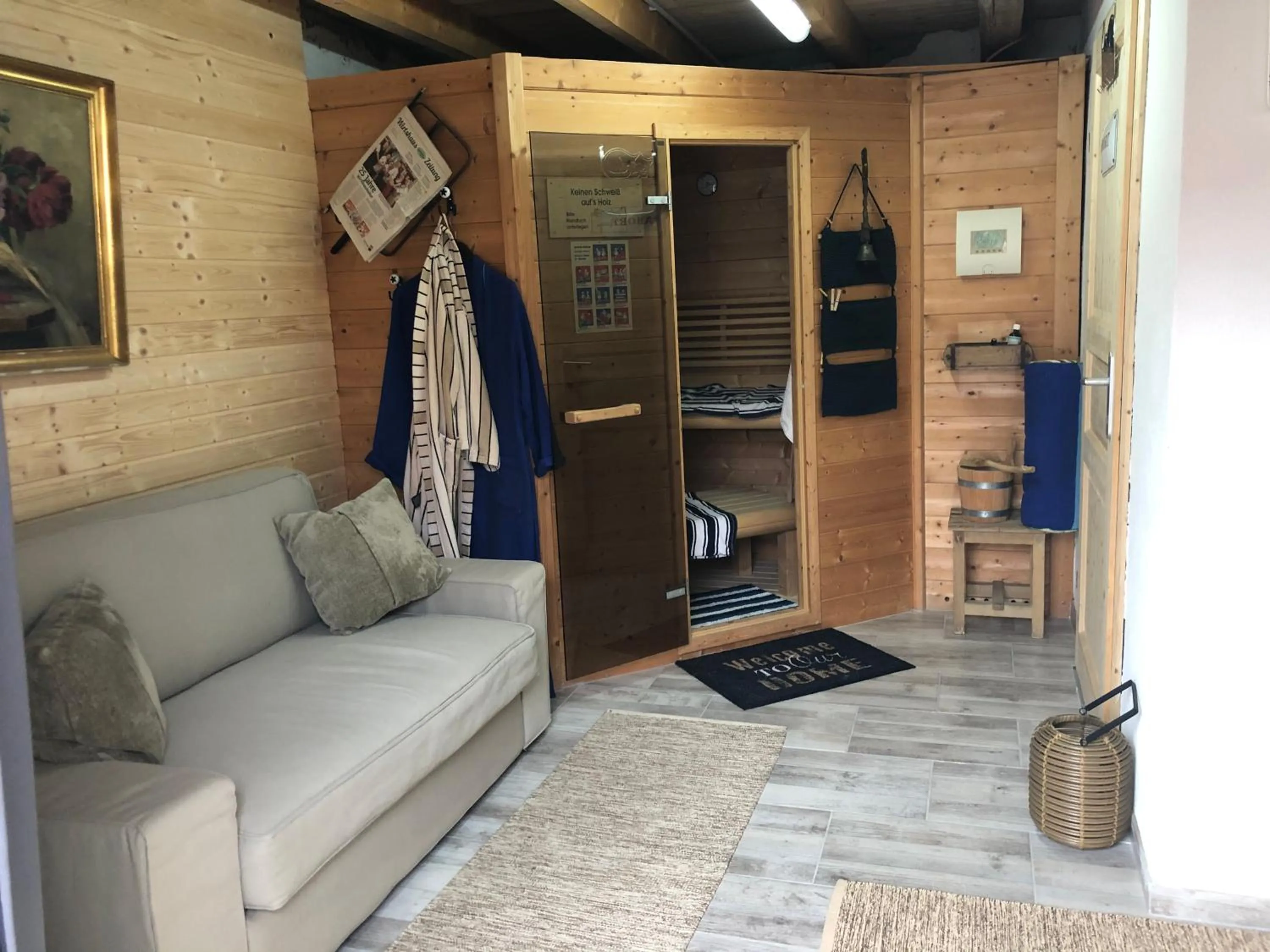 Sauna in Auszeit; Gästehaus & mehr