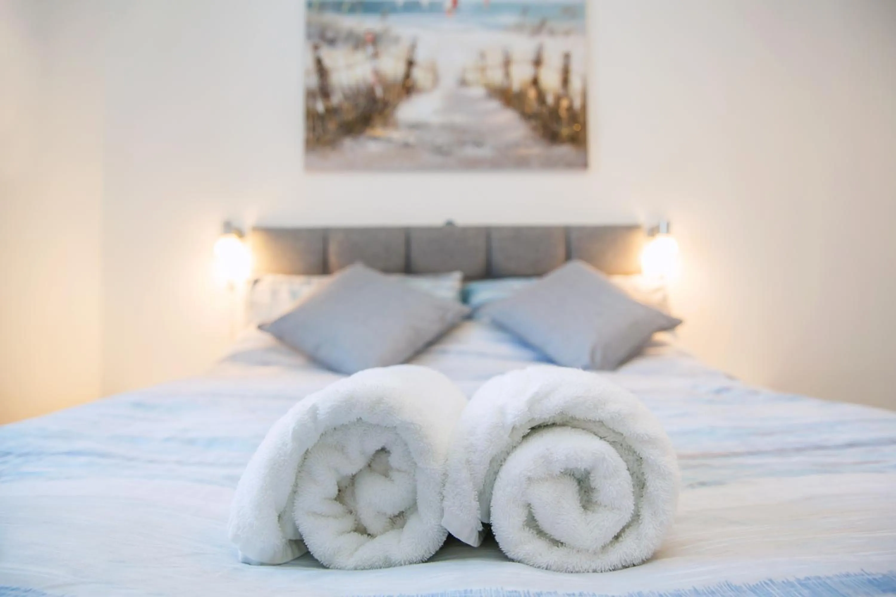 Bed in Marina View Guest House