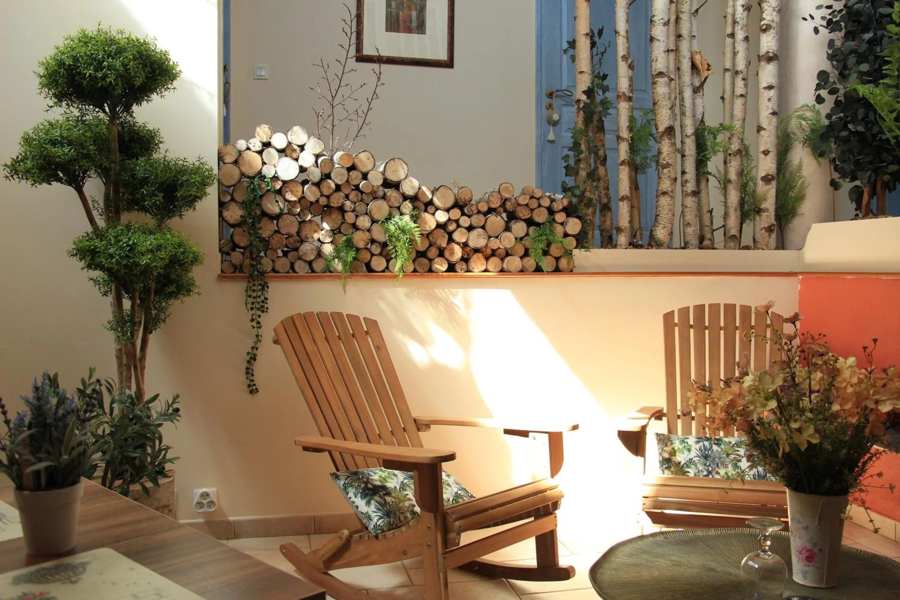 Patio in La Villanelle maison d'hôtes