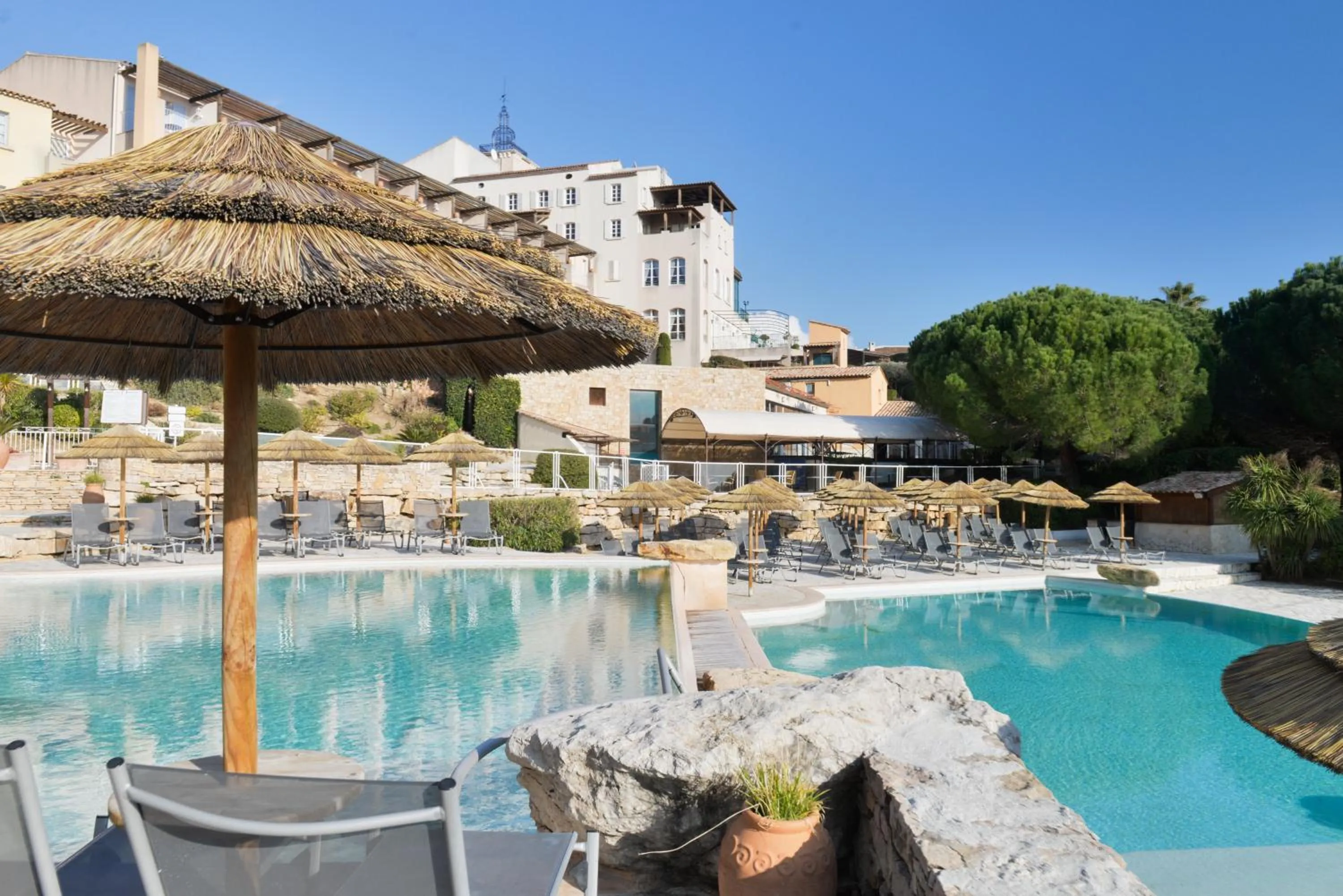 Pool view in Le Fregate Provence