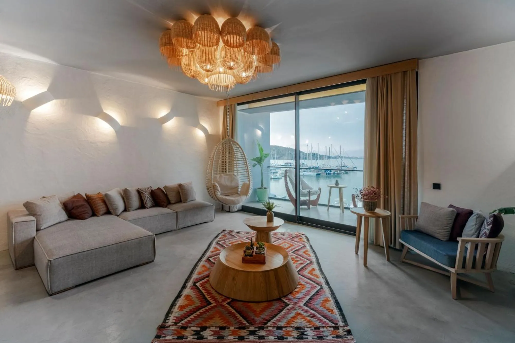 Living room in Harbour Suites Fethiye