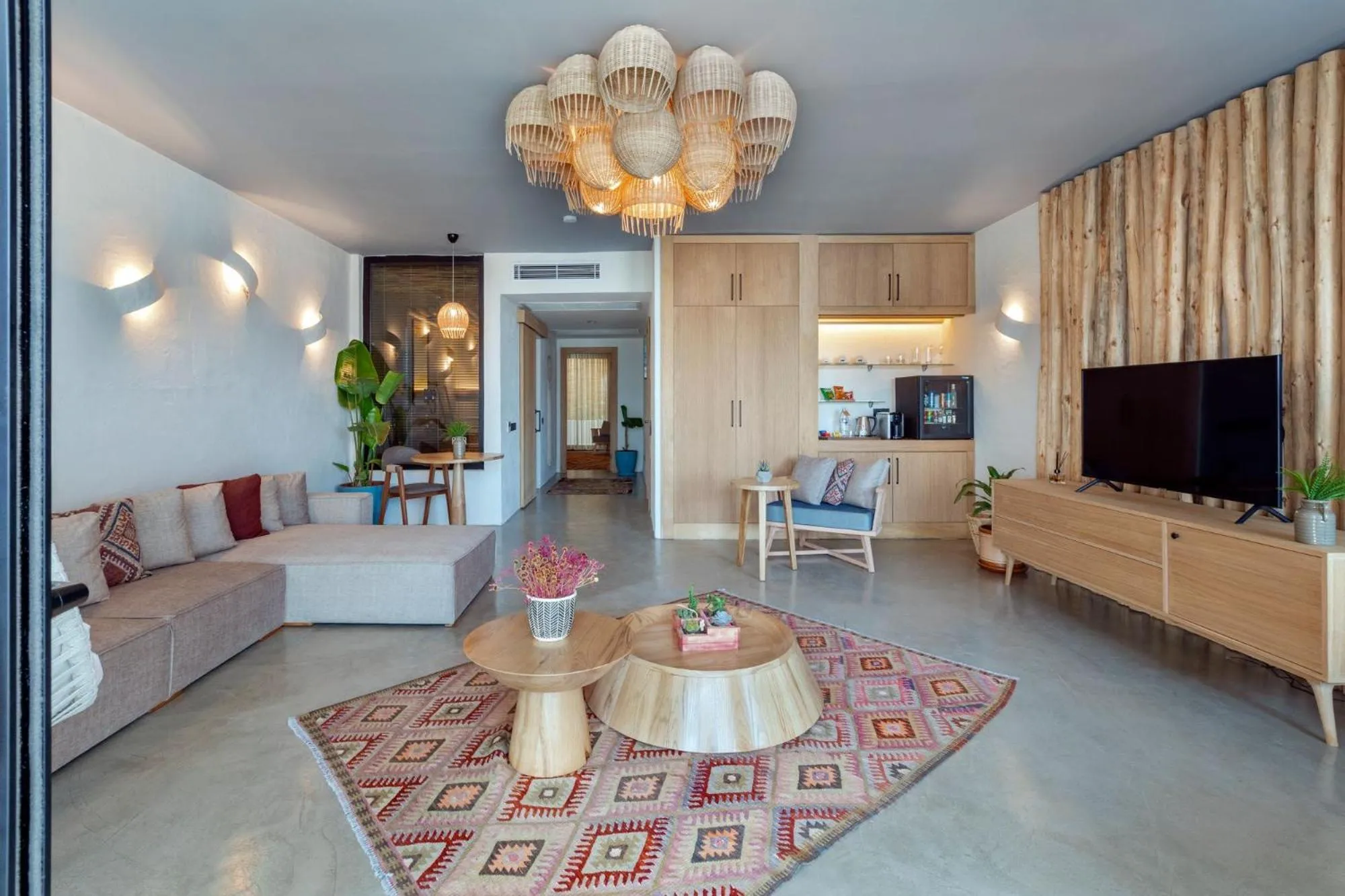 Living room in Harbour Suites Fethiye