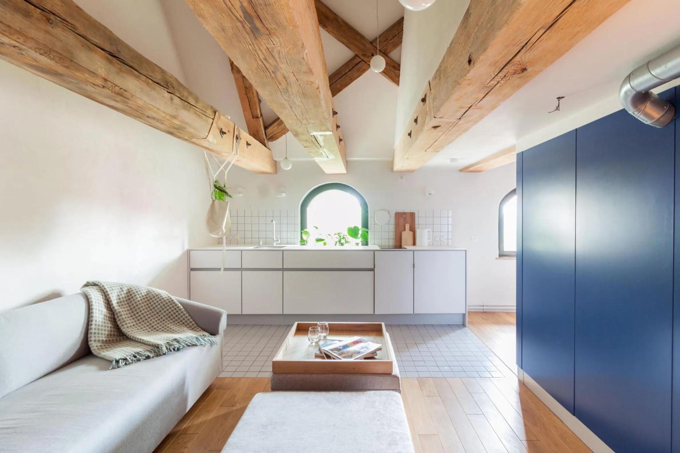 Living room, Bed in Apartamenty Monka