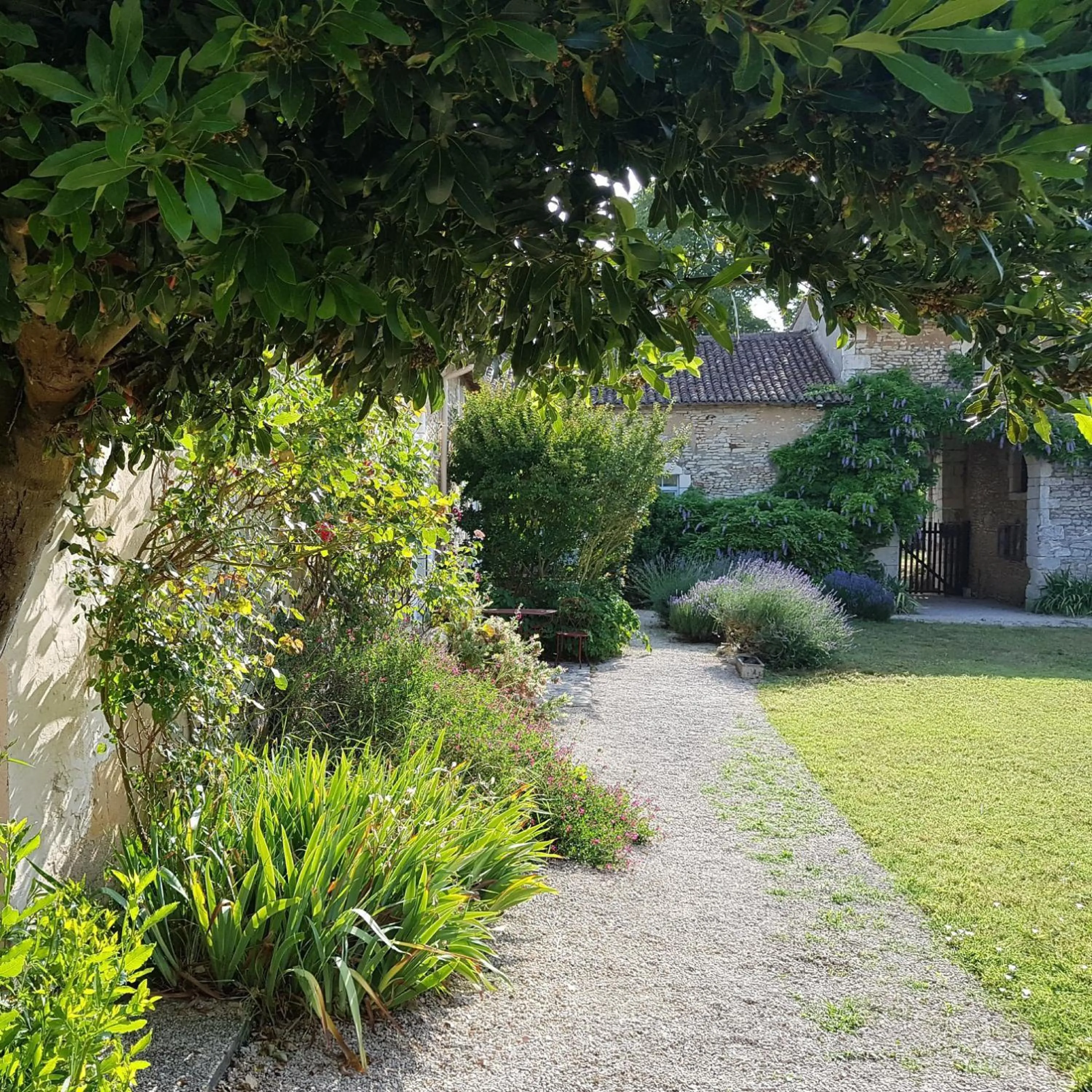 Garden in Le Logis de la Pataudière