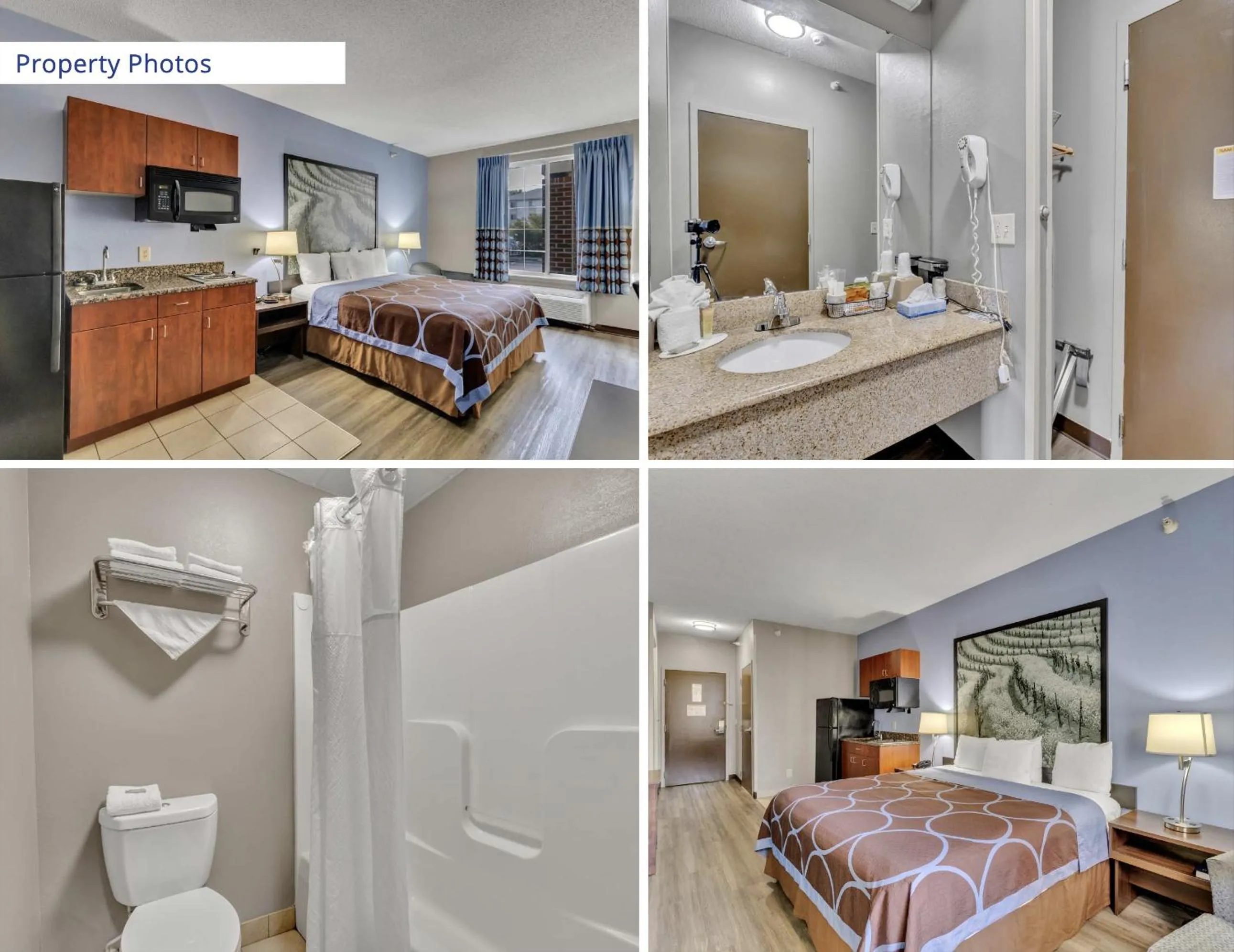 Toilet, Bed in Super 8 by Wyndham Smithfield-Selma