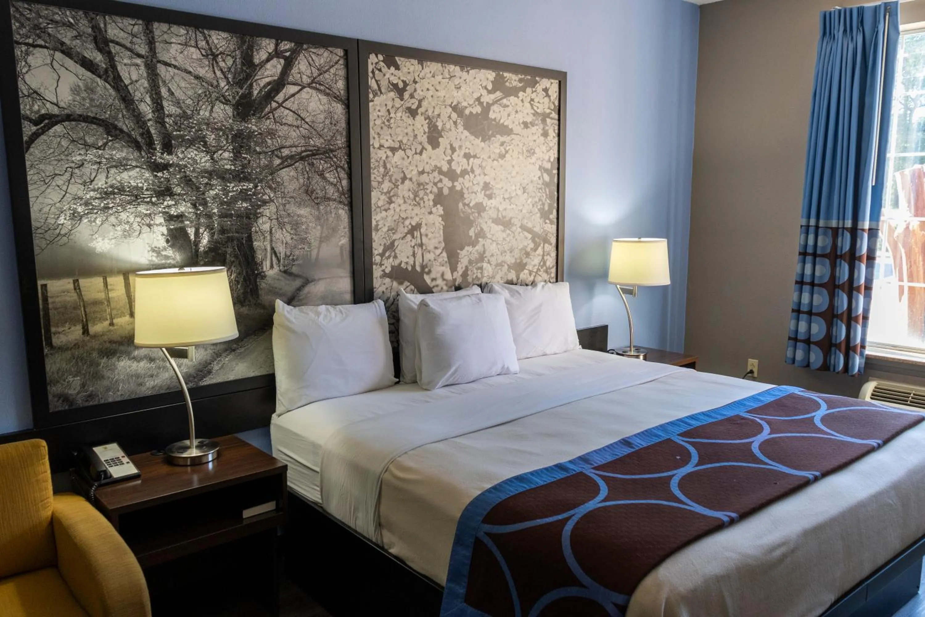 Bed in Super 8 by Wyndham Smithfield-Selma