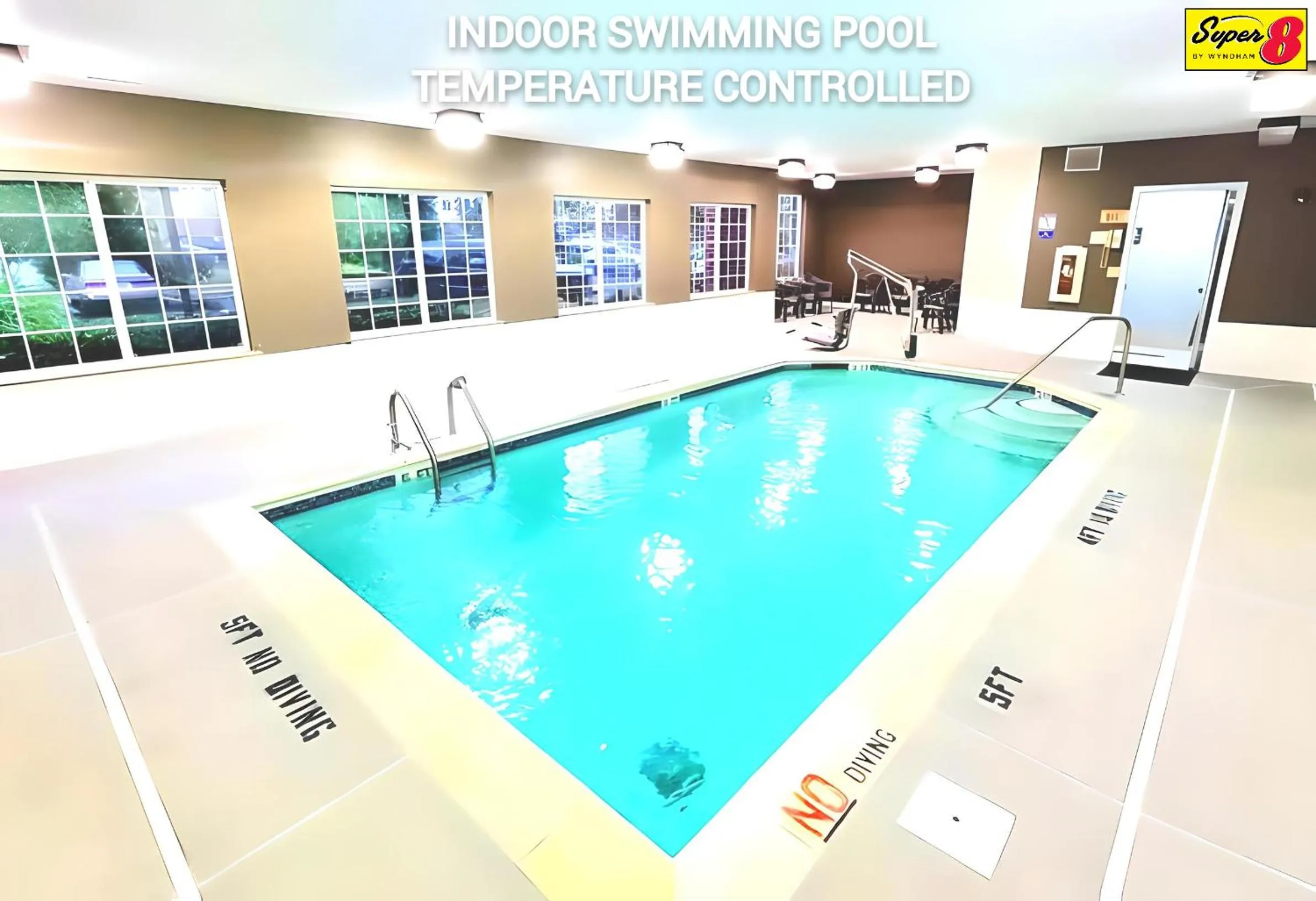 Swimming pool in Super 8 by Wyndham Smithfield-Selma