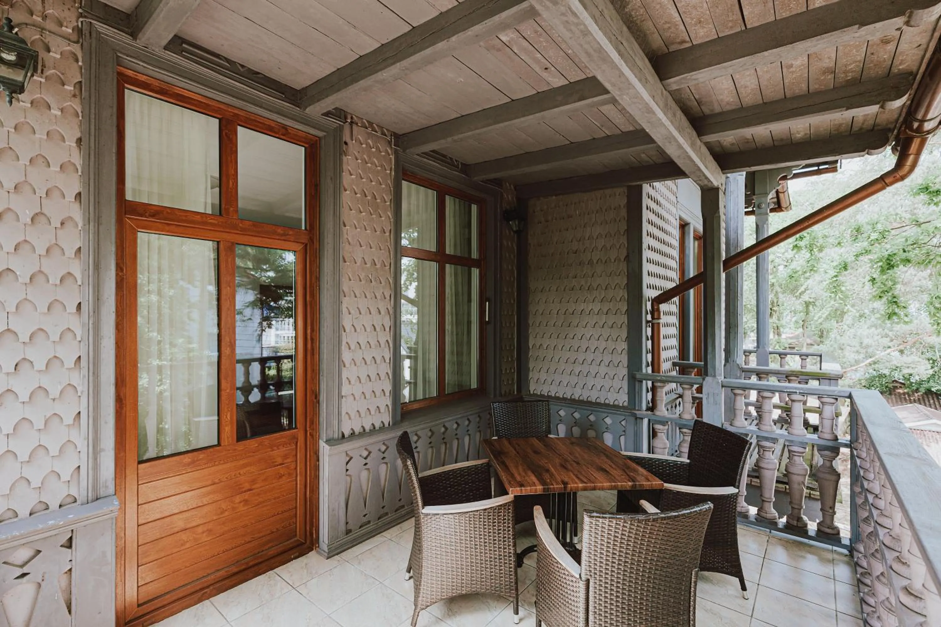 Balcony/Terrace in Apartament w willi Rybitwa