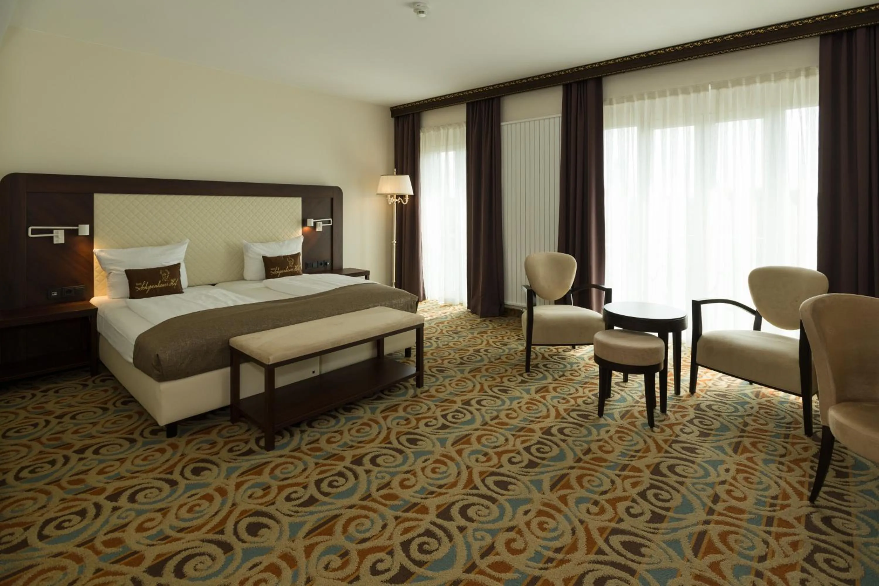 Bed in Hotel Schopenhauer Hof