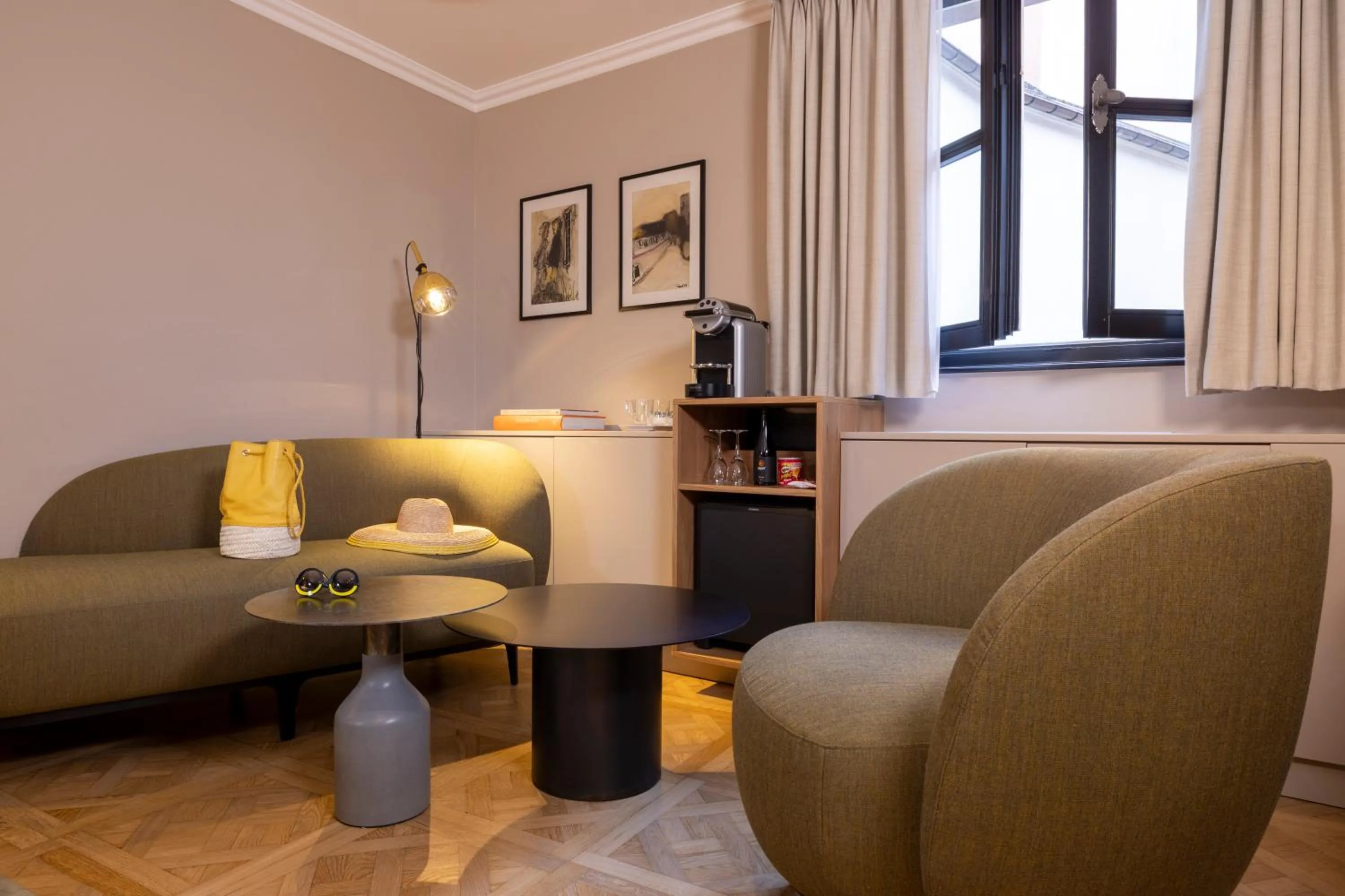 Living room in Hotel Le Colombier