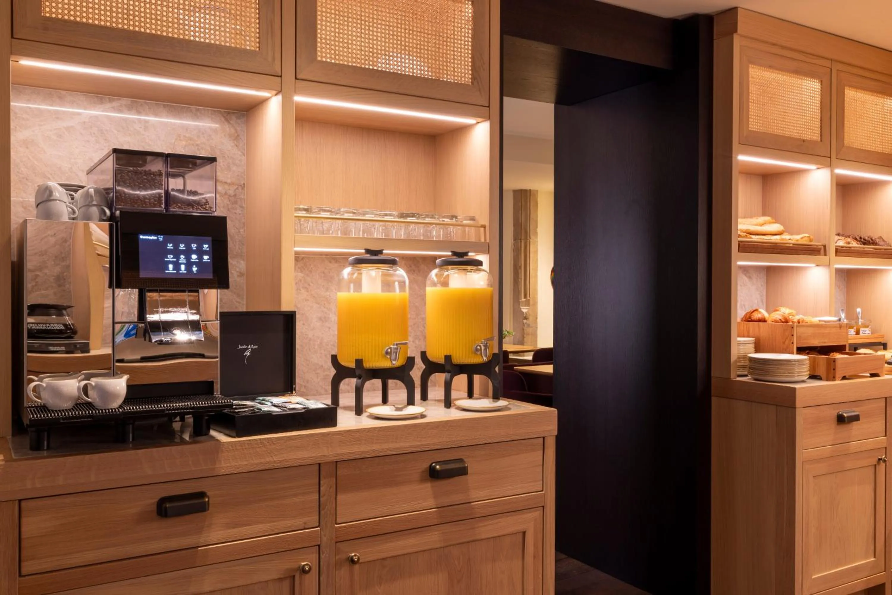 Buffet breakfast in Hotel Le Colombier