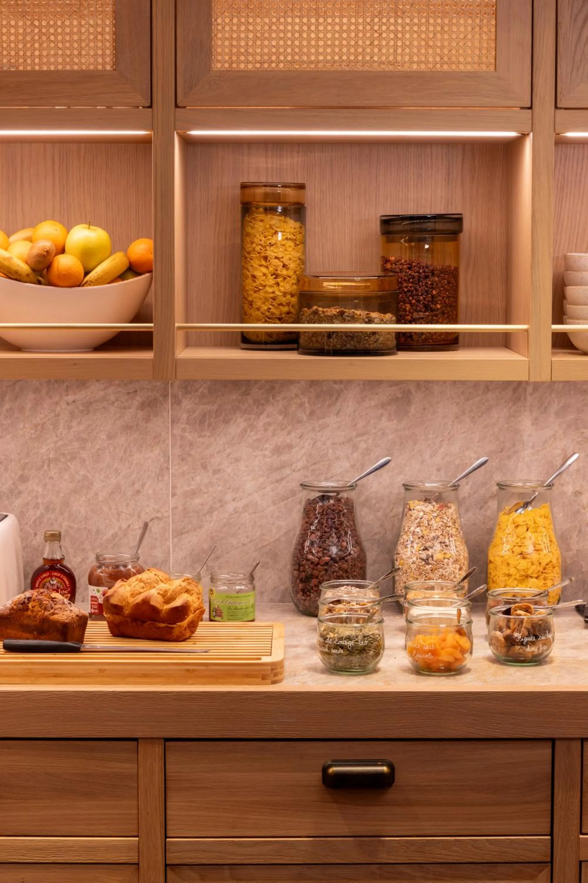 Buffet breakfast in Hotel Le Colombier