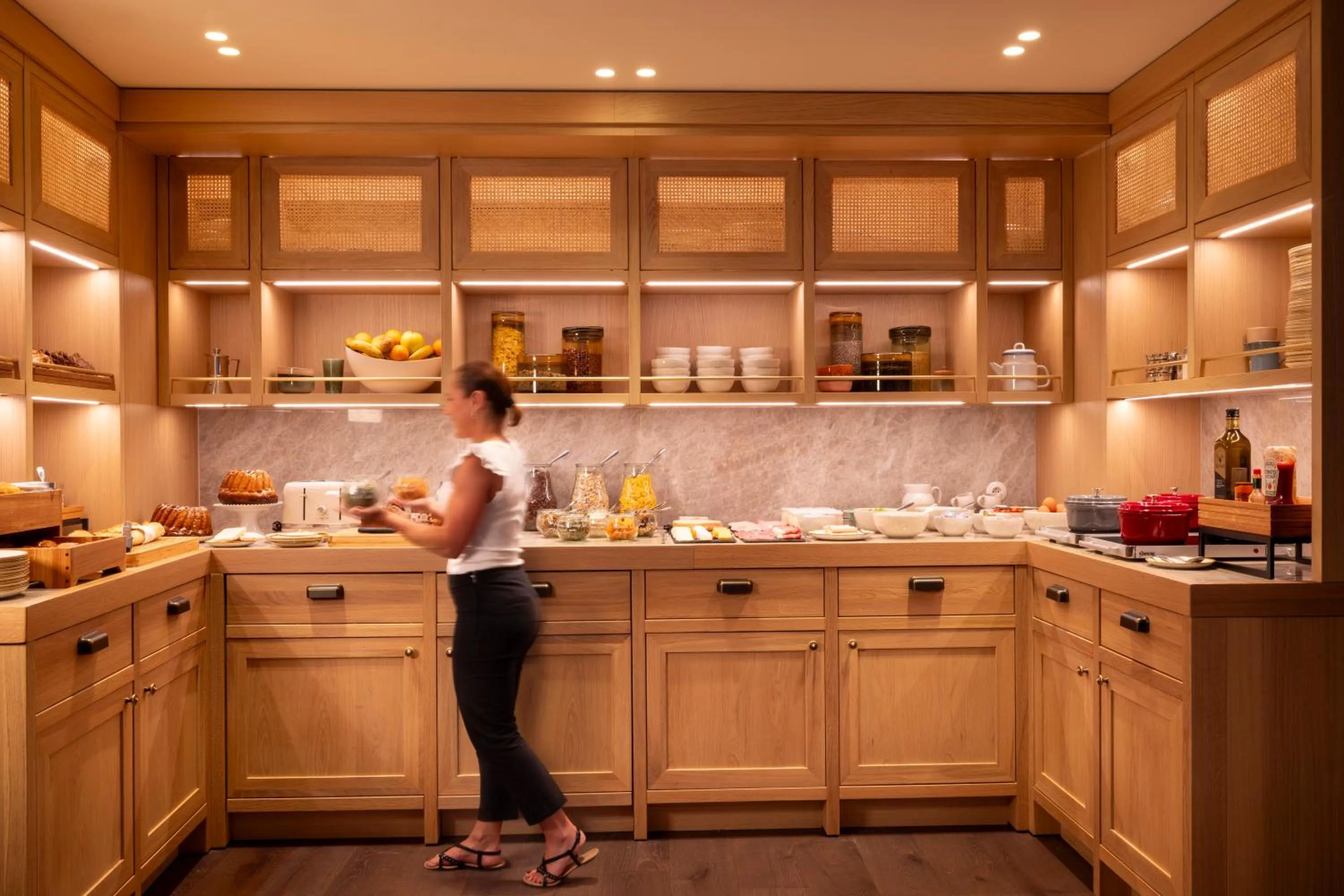 Buffet breakfast in Hotel Le Colombier