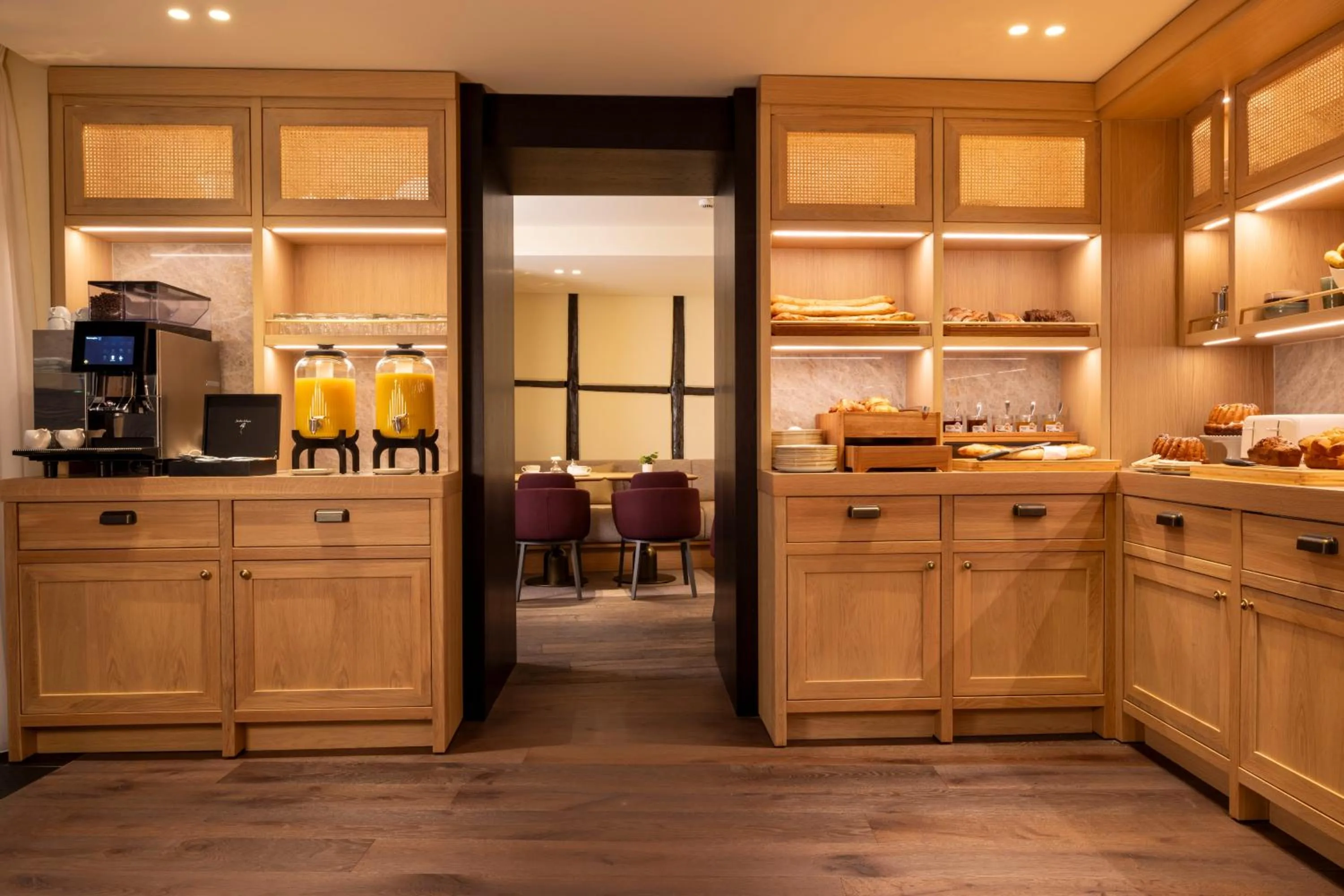 Buffet breakfast in Hotel Le Colombier