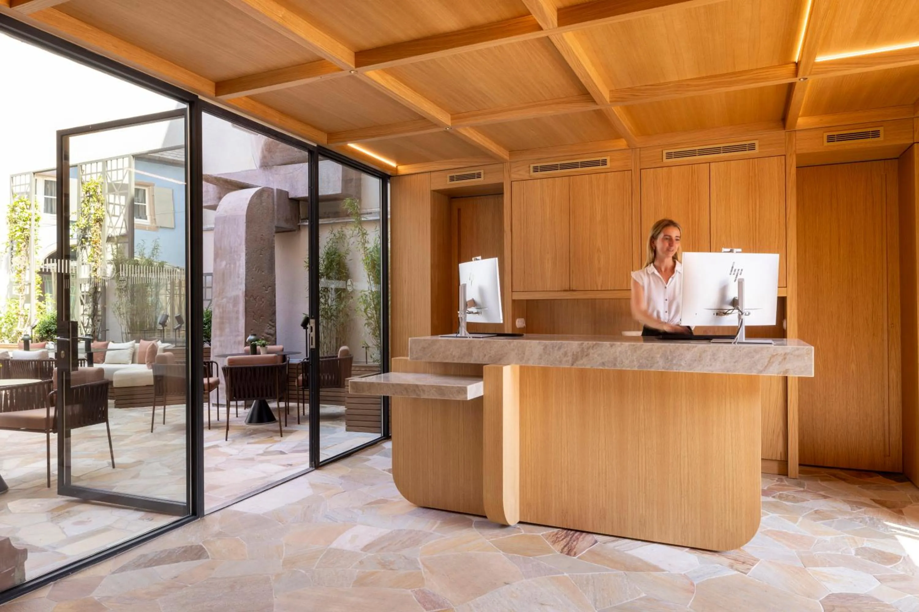 Lobby or reception in Hotel Le Colombier