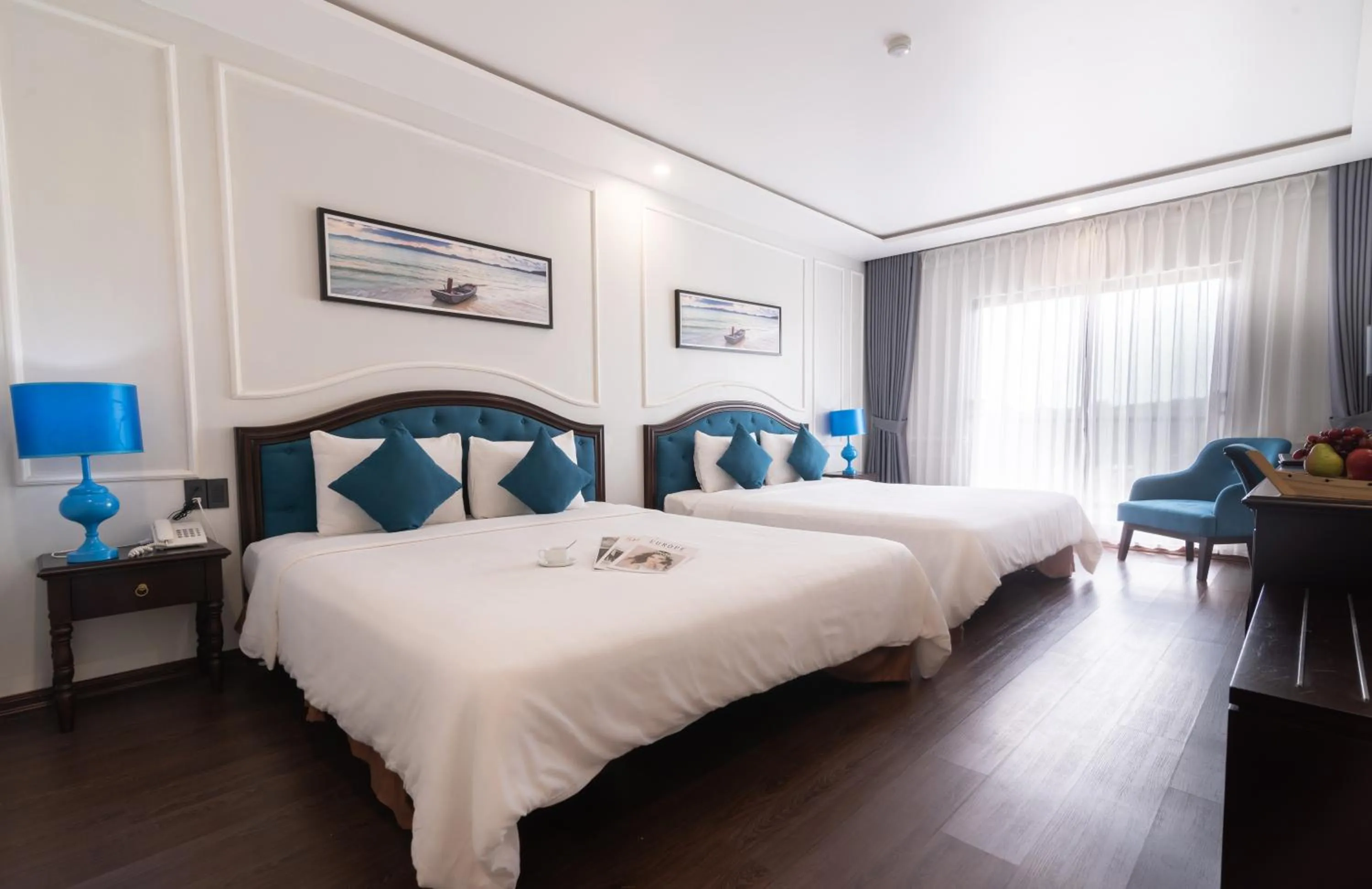 Bed in Minh Chau Pearl Hotel & Spa - Quan Lan Island