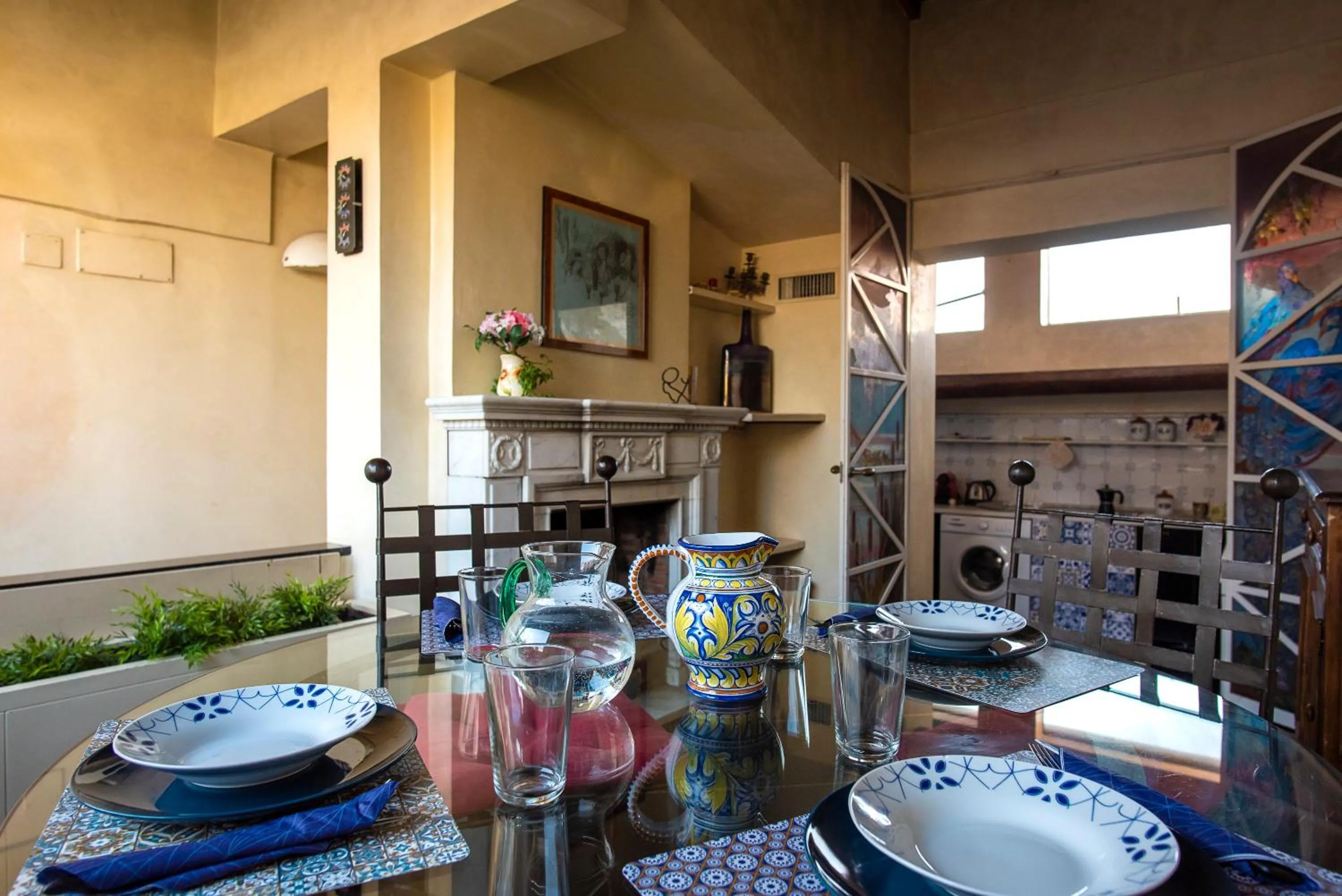 Kitchen or kitchenette in Borgo San Lorenzo Attico Duomo