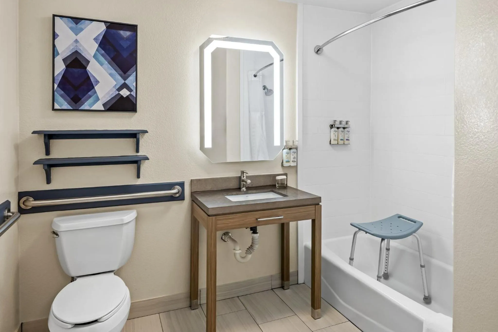 Bathroom in Candlewood Victoria by IHG