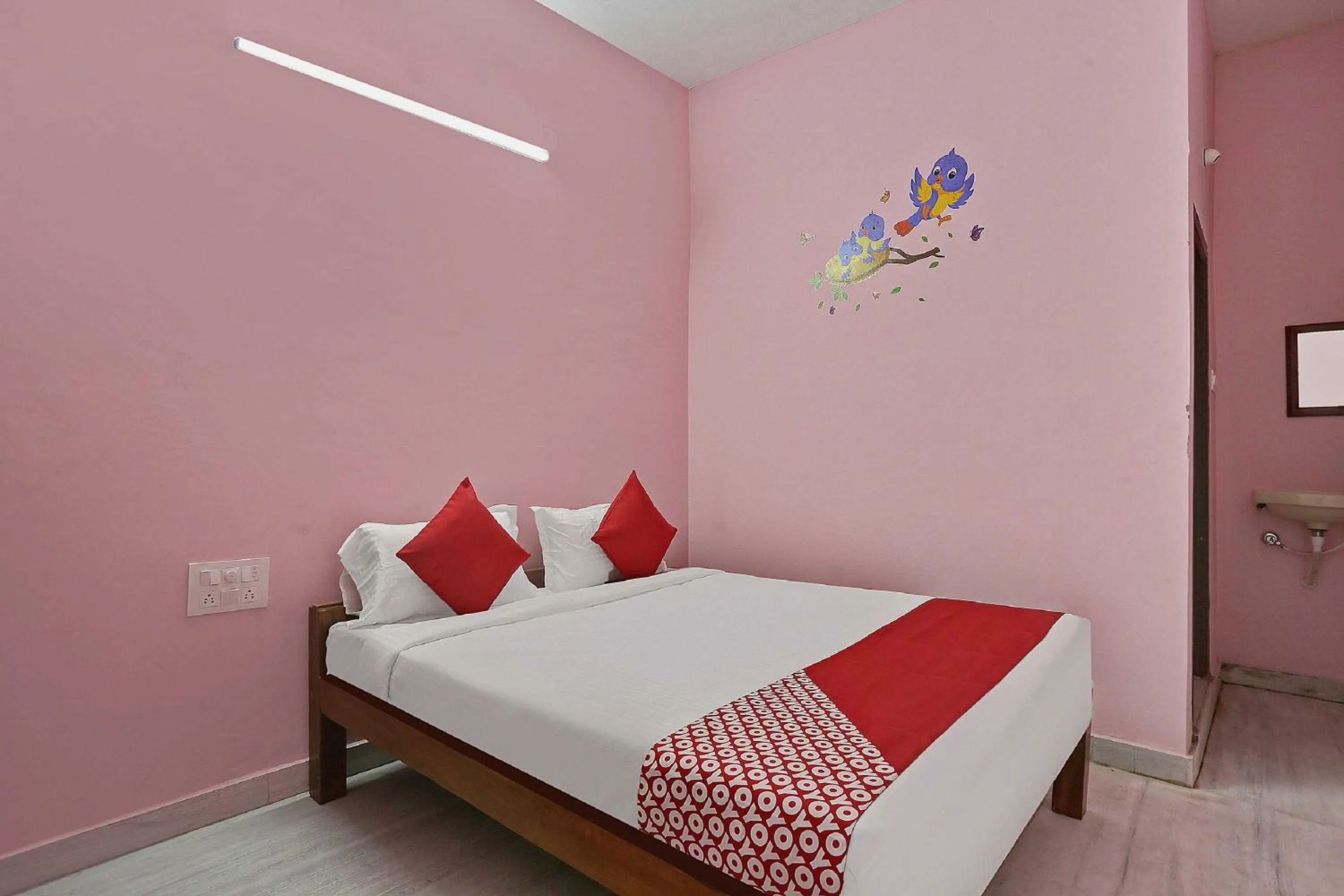 Bedroom, Bed in Hotel O Happi Stay Inn