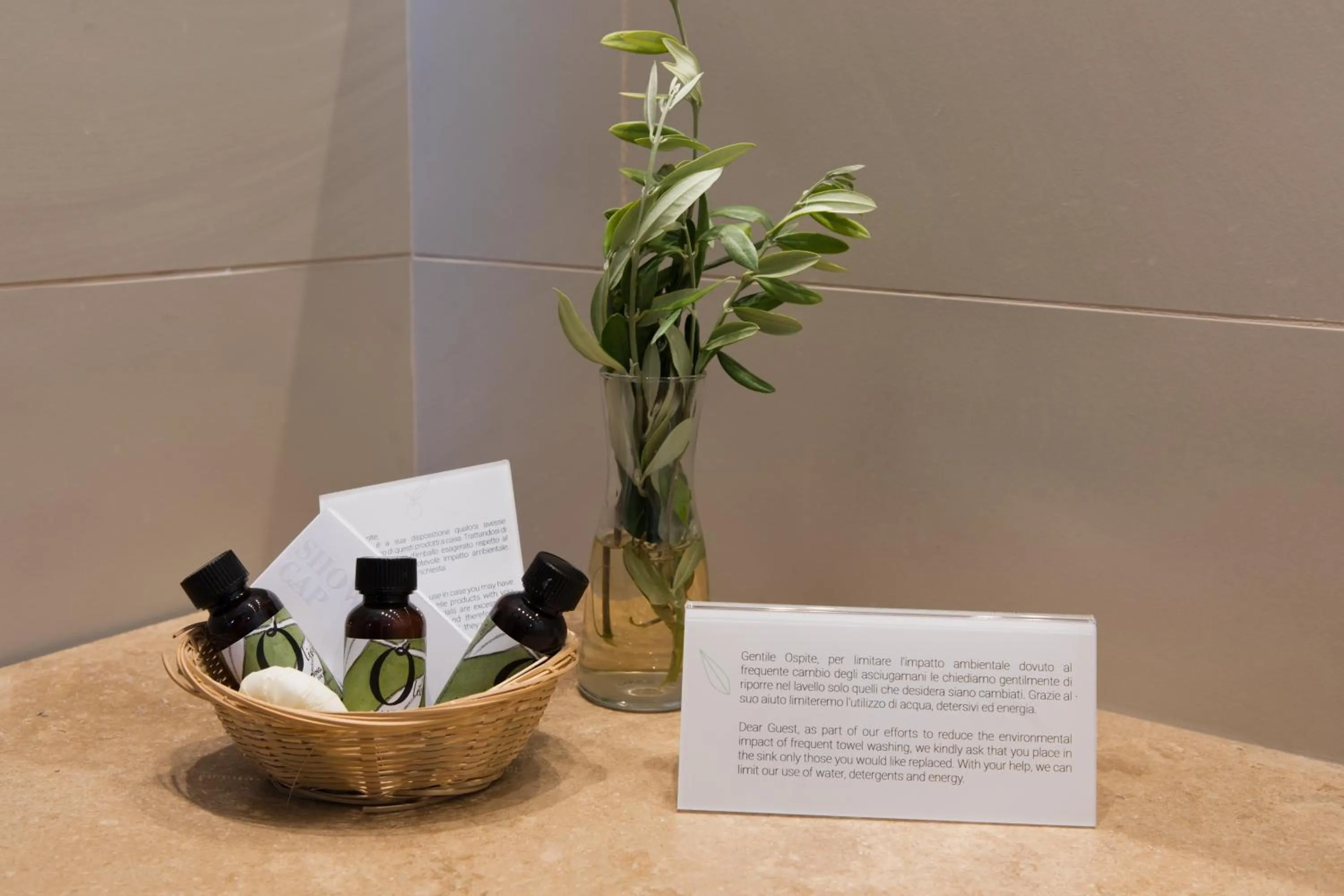 Bathroom in Torre Bonera. Green Resort