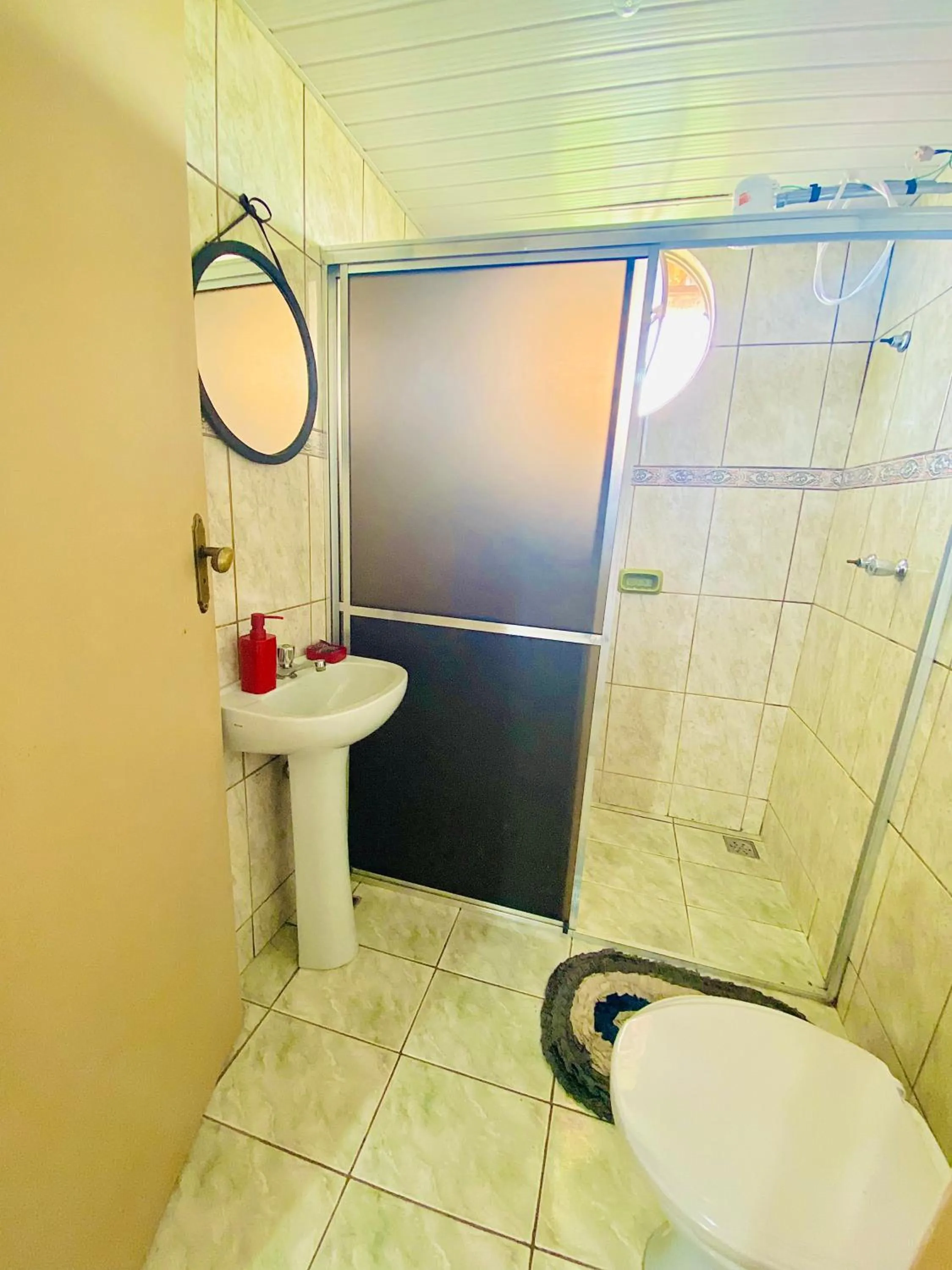 Bathroom in Hospedaria Vila Rica - Pousada a 1 km do Centro Histórico