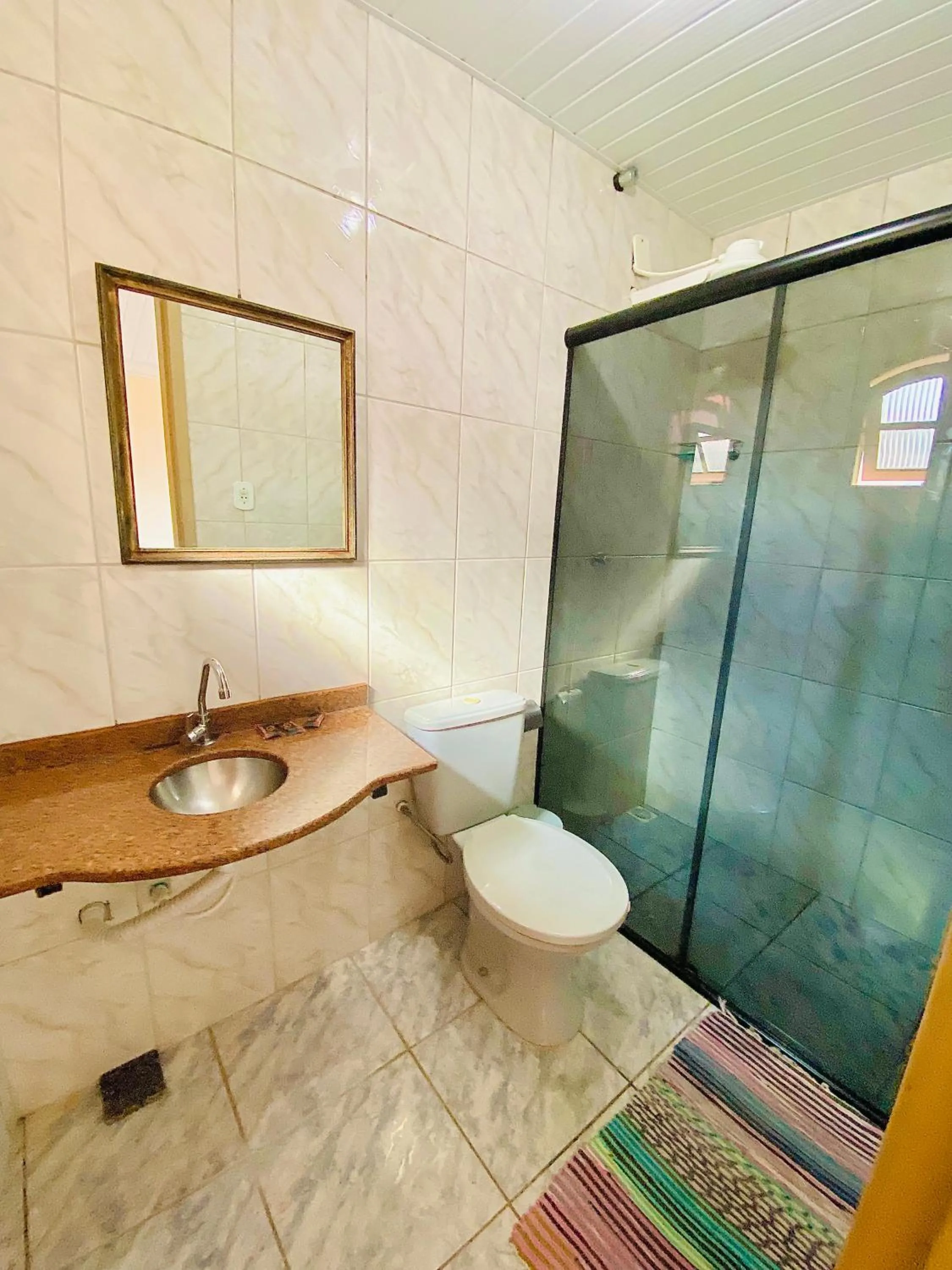 Bathroom in Hospedaria Vila Rica - Pousada a 1 km do Centro Histórico