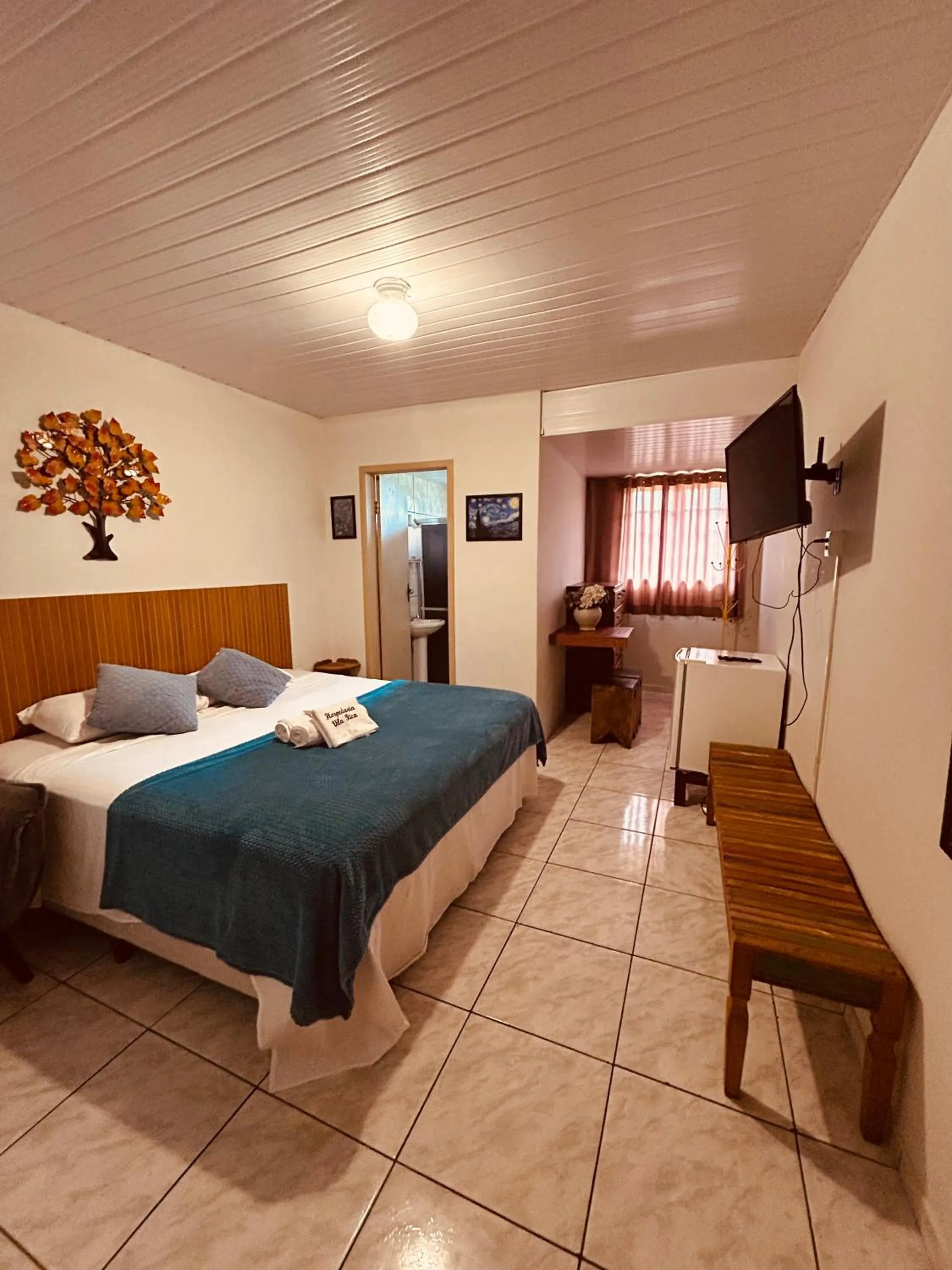 Bed in Hospedaria Vila Rica - Pousada a 1 km do Centro Histórico