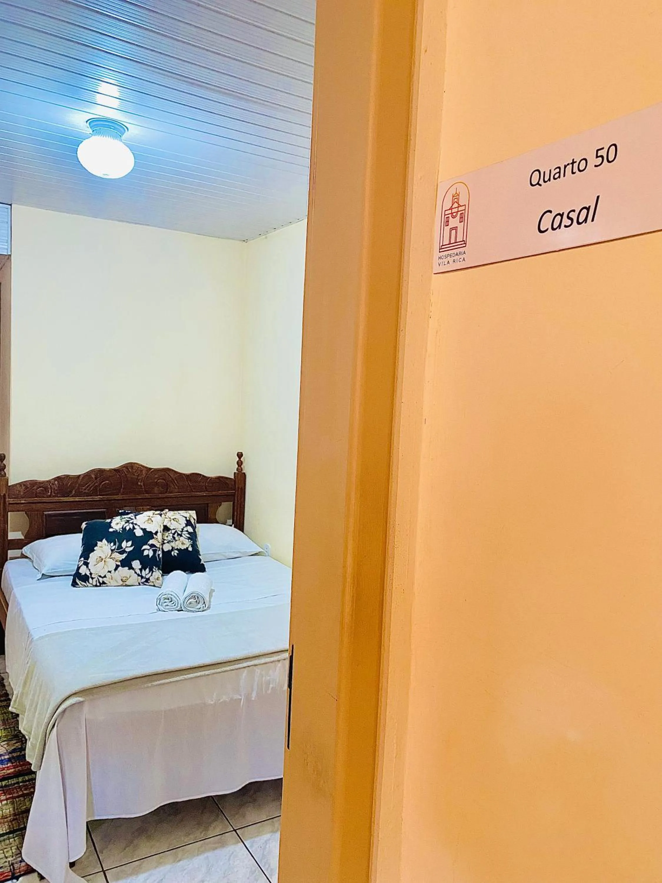 Bedroom, Bed in Hospedaria Vila Rica - Pousada a 1 km do Centro Histórico