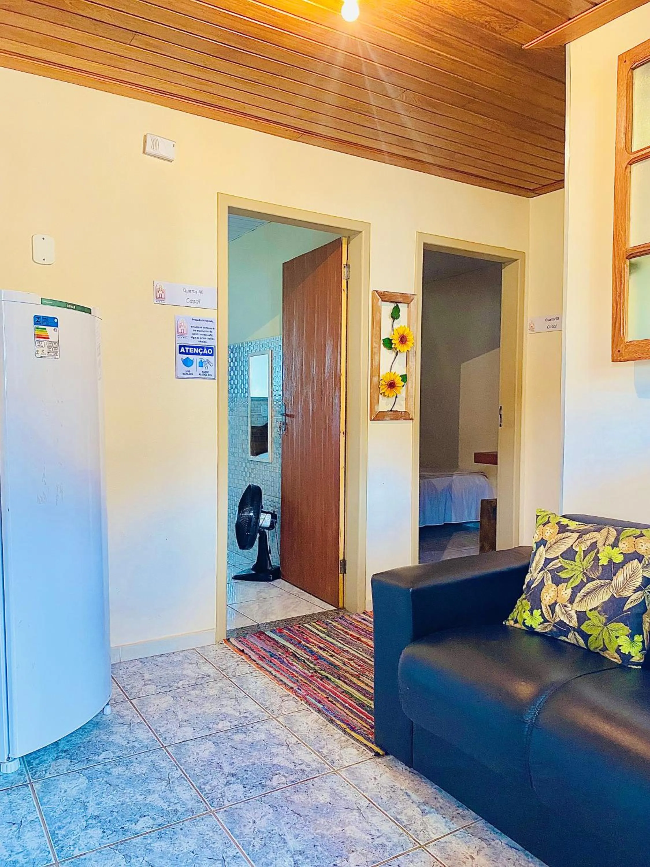 Seating area in Hospedaria Vila Rica - Pousada a 1 km do Centro Histórico