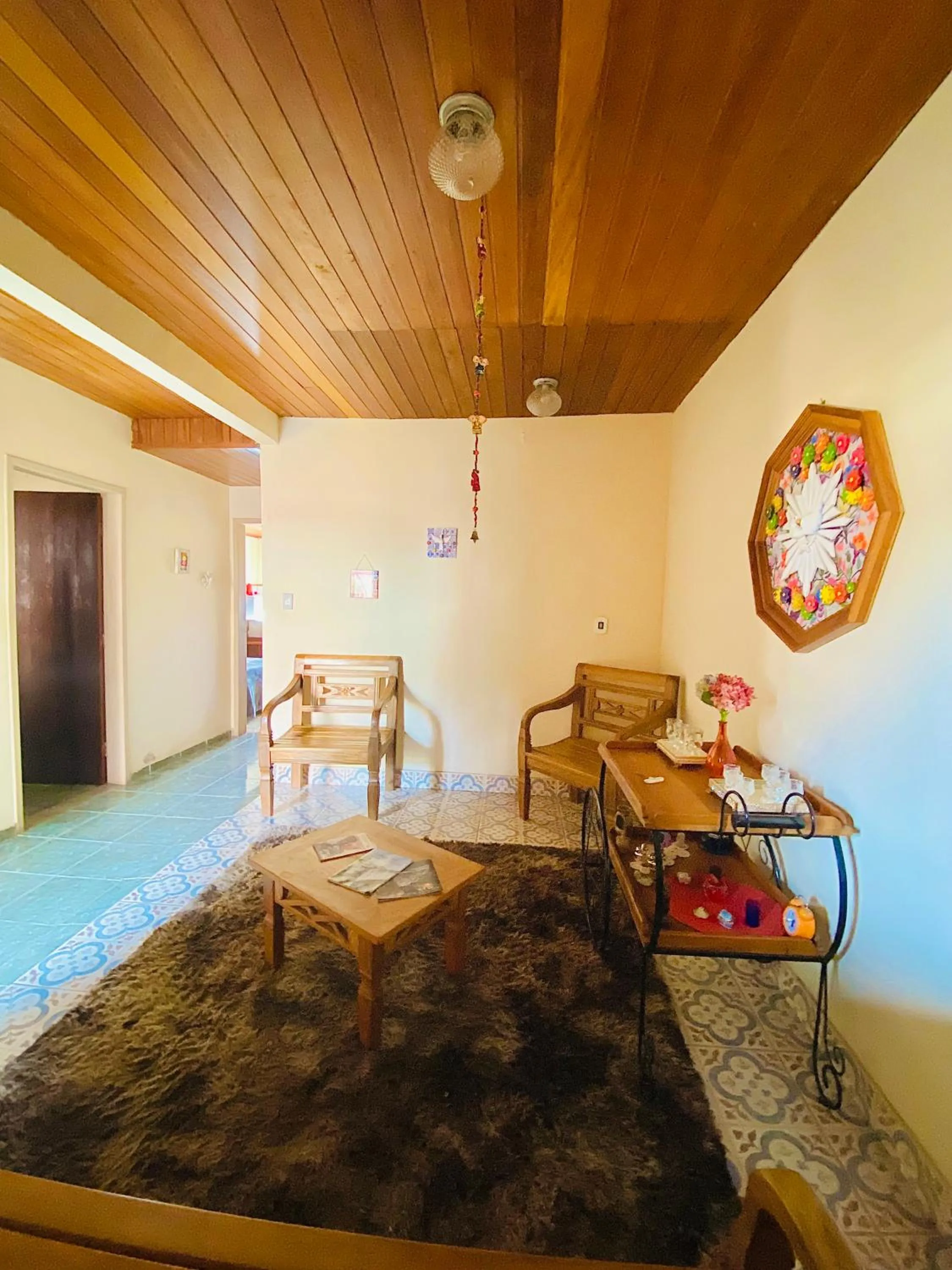 Living room in Hospedaria Vila Rica - Pousada a 1 km do Centro Histórico