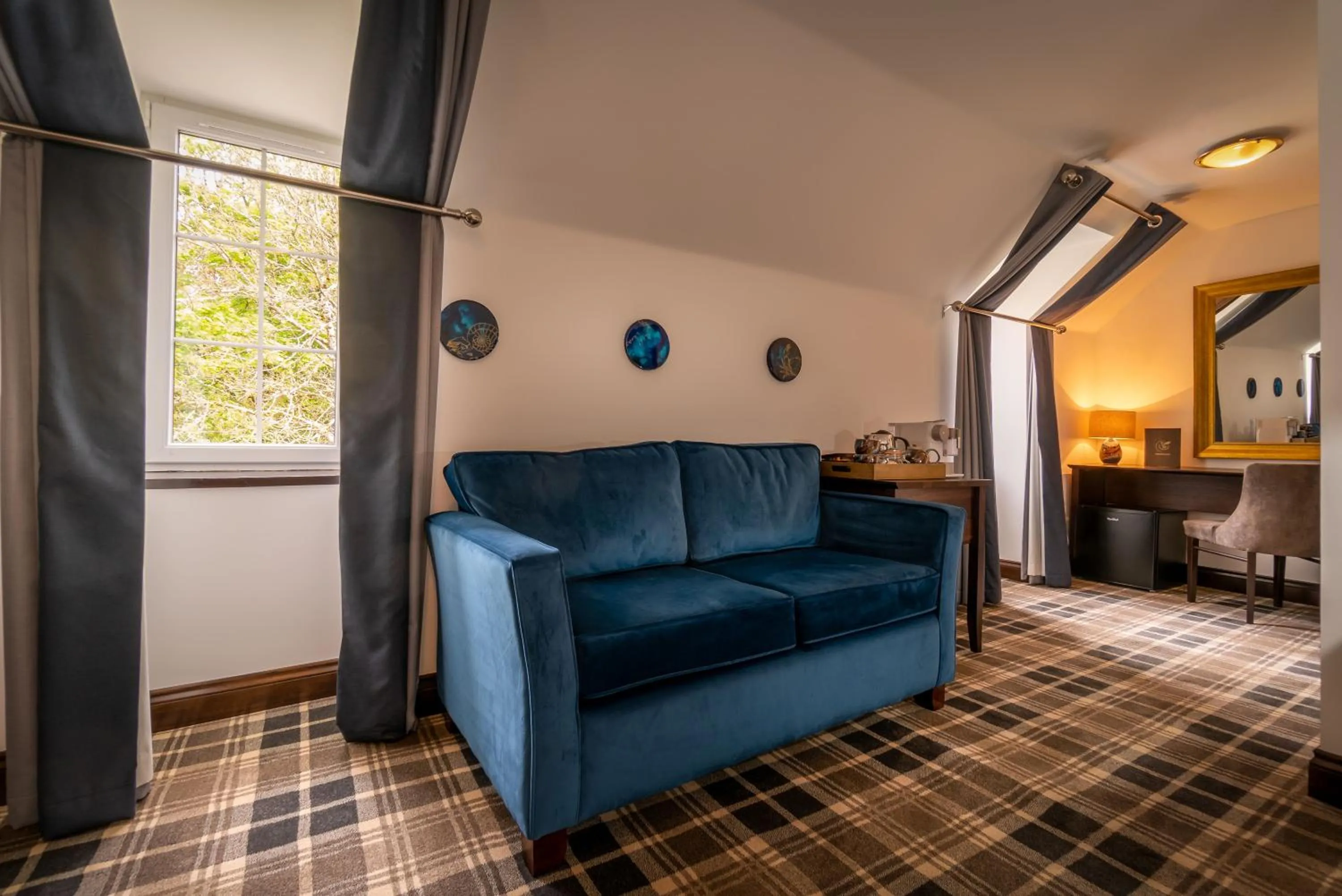 Seating area in Edinbane Lodge