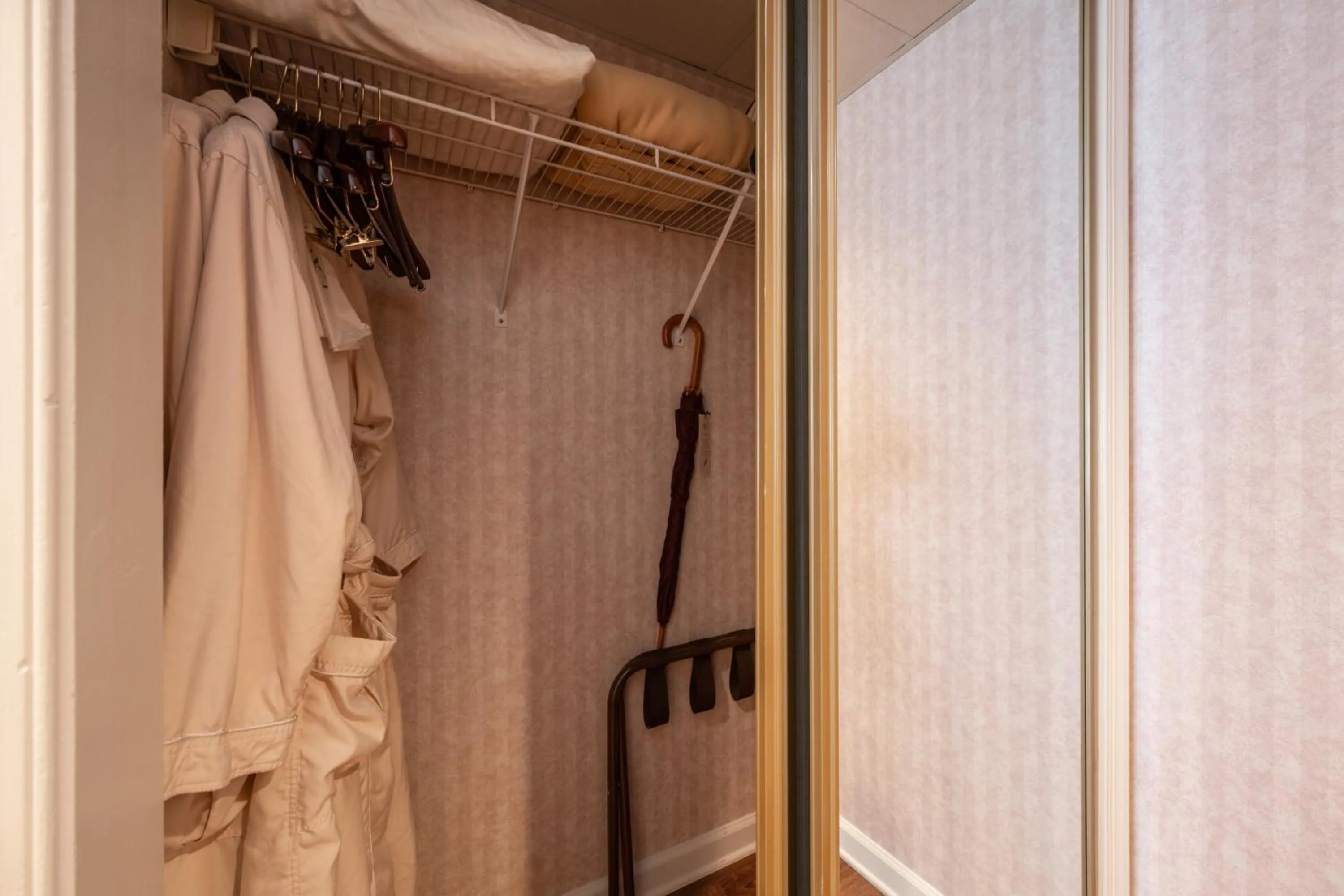 wardrobe in Boardwalk Plaza Hotel