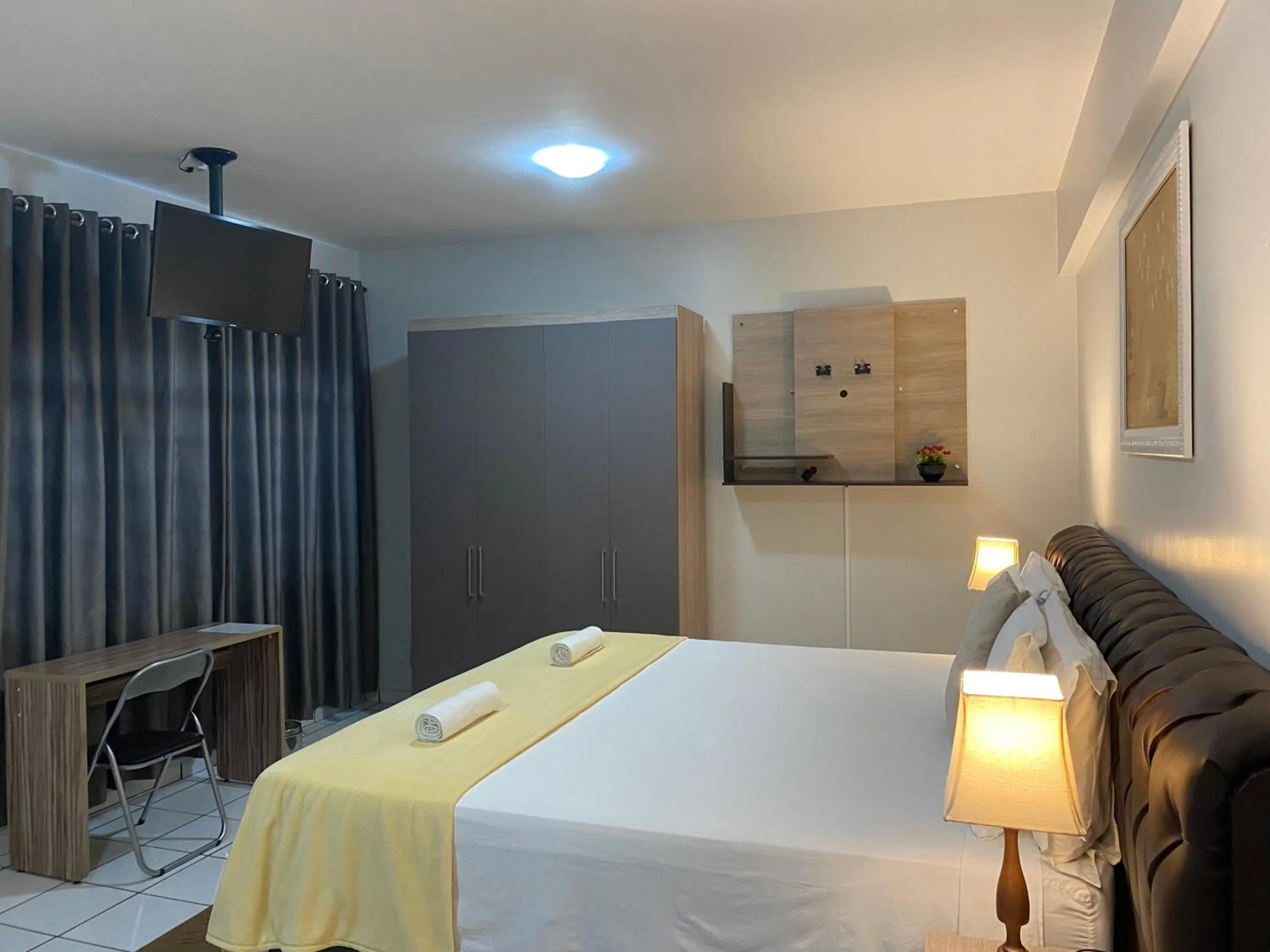 Bed in B & A Suites Inn Hotel - Quarto Luxo Diamond