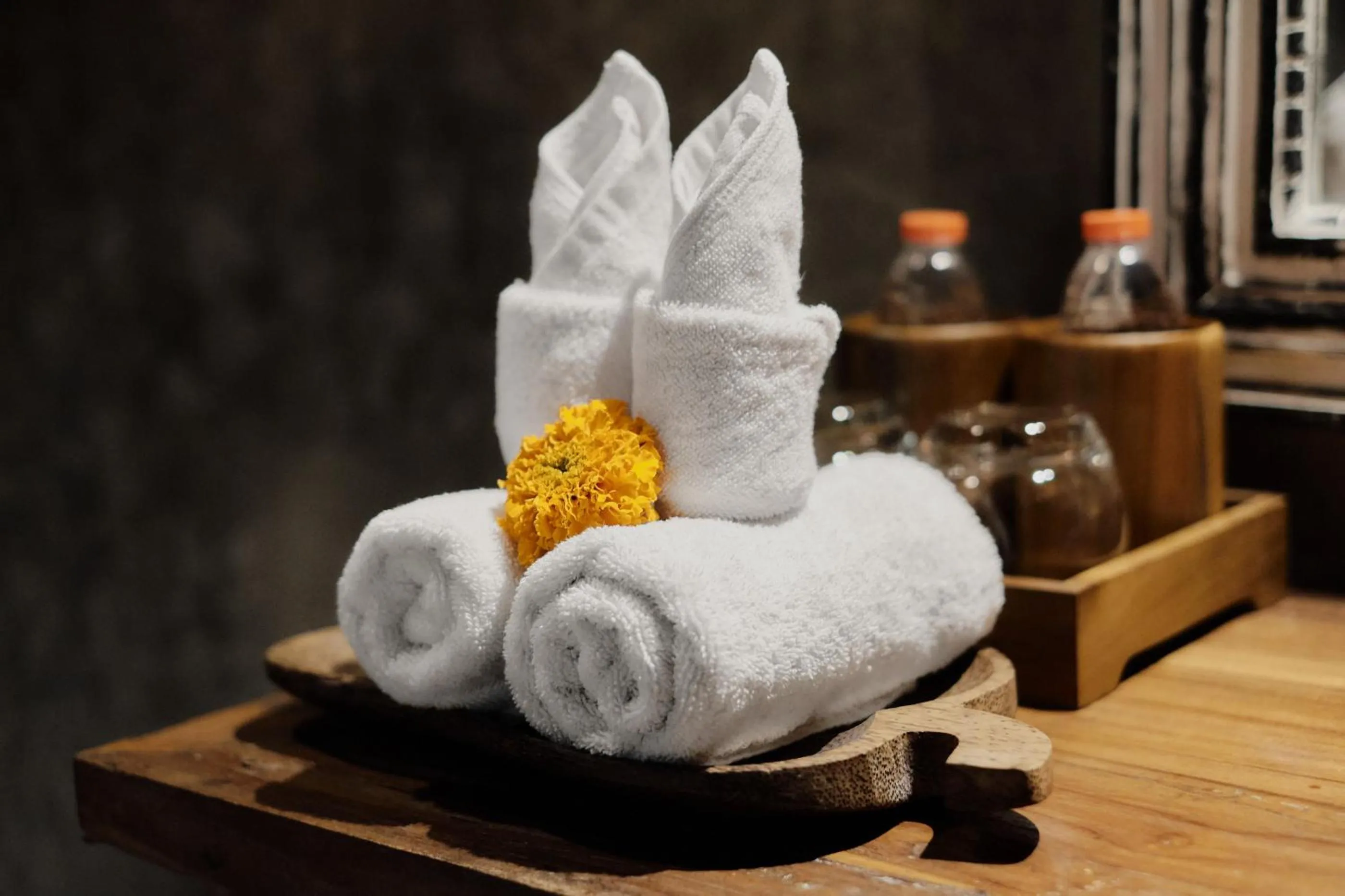 towels in Moringa Ubud Villa