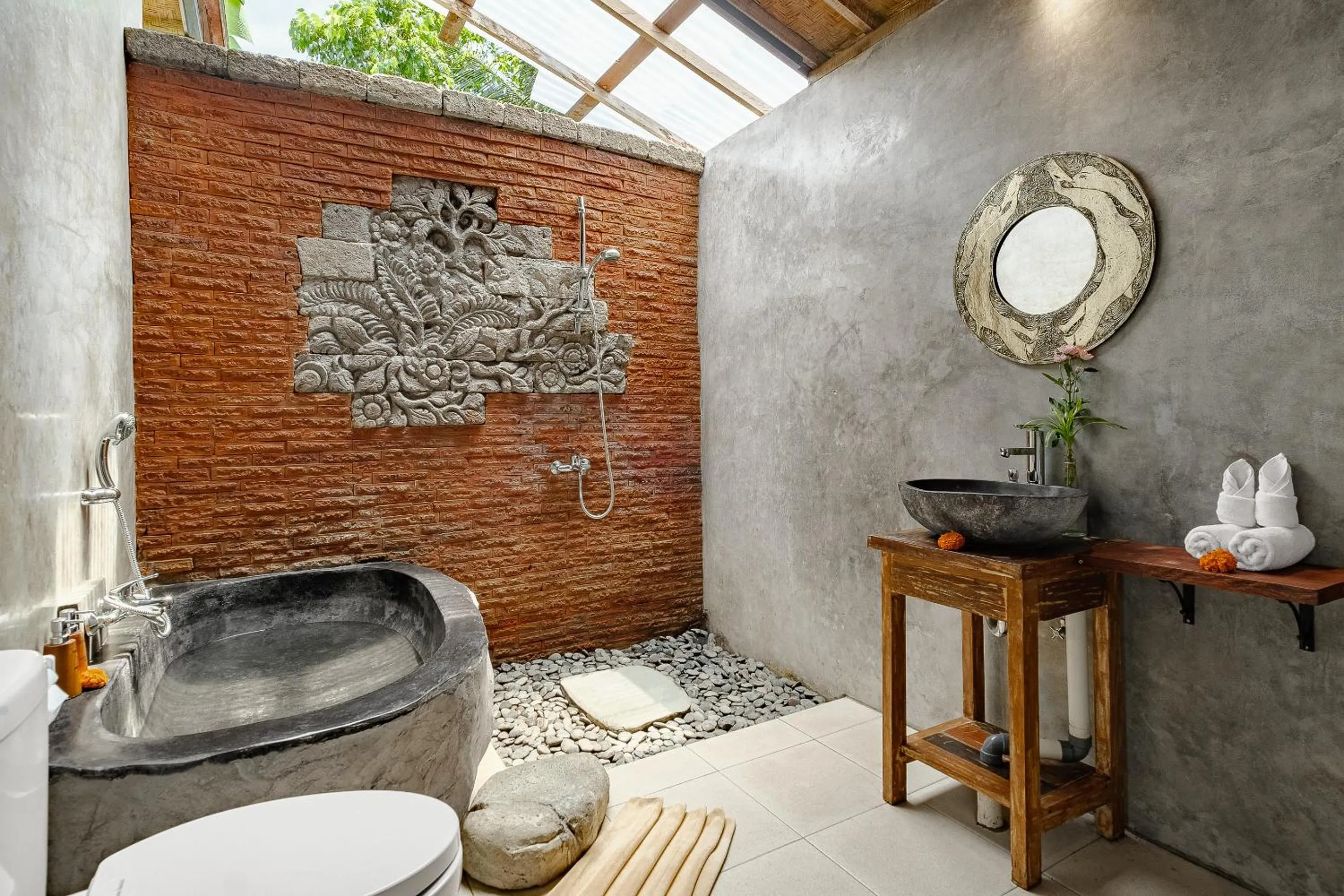 Bathroom in Moringa Ubud Villa