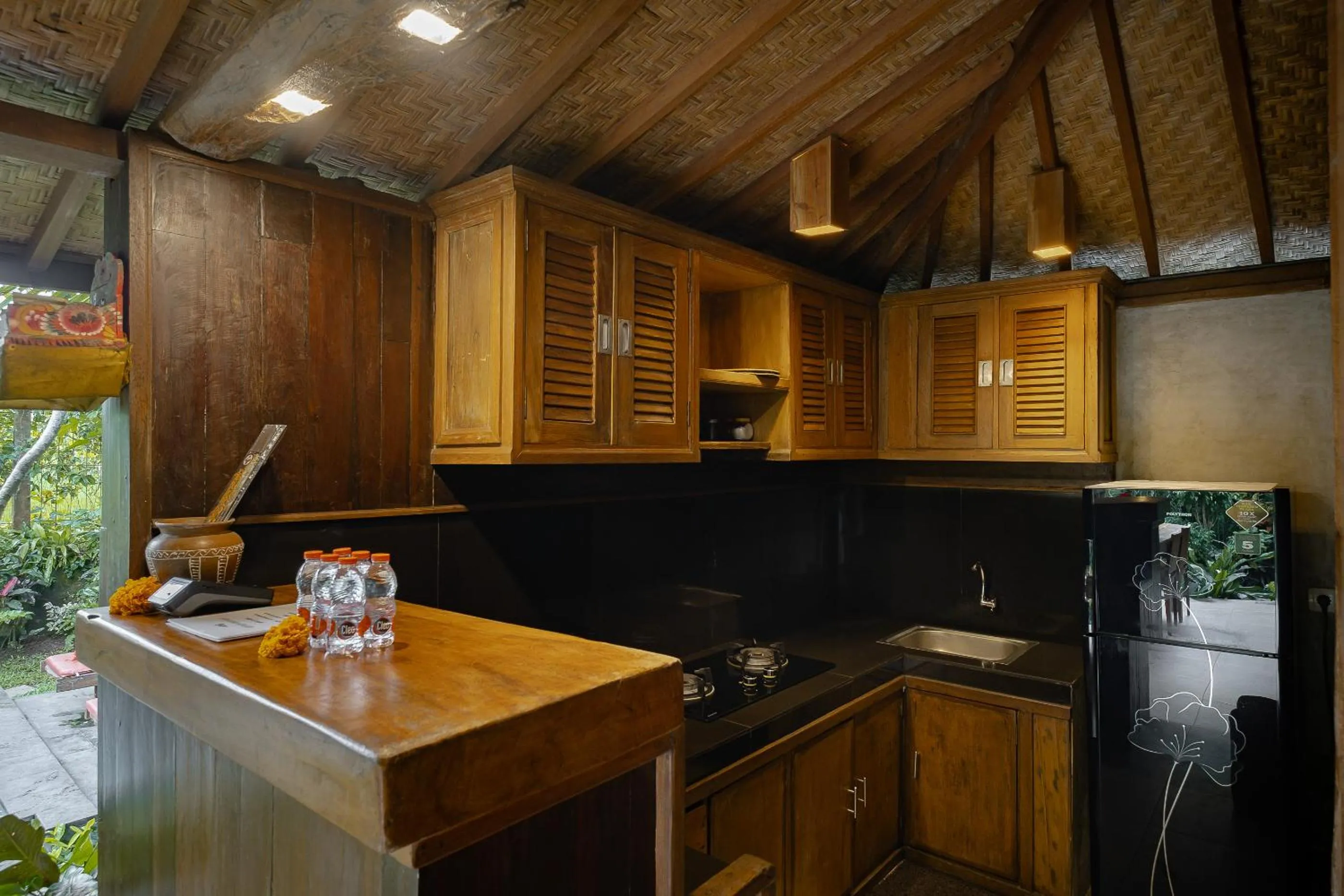 kitchen in Moringa Ubud Villa