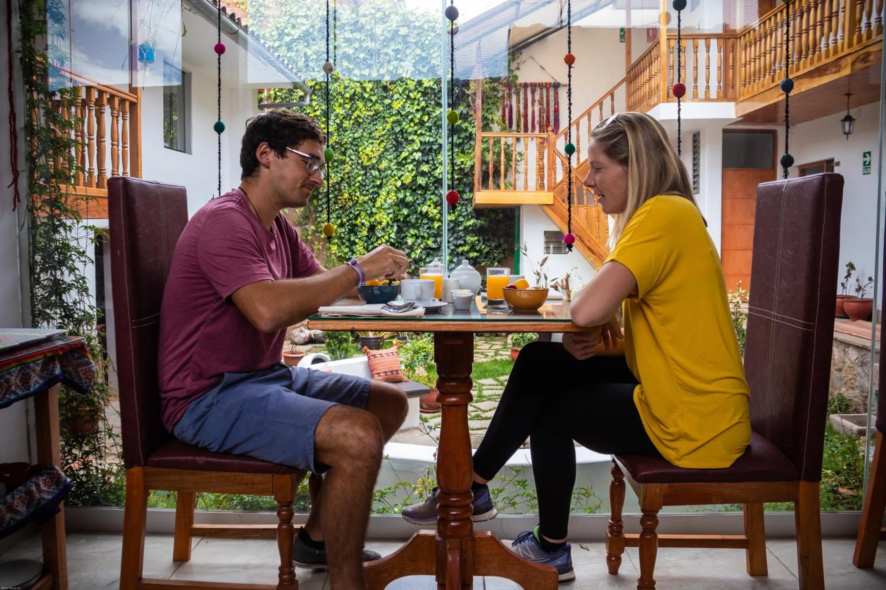 Breakfast in Home Garden Hotel