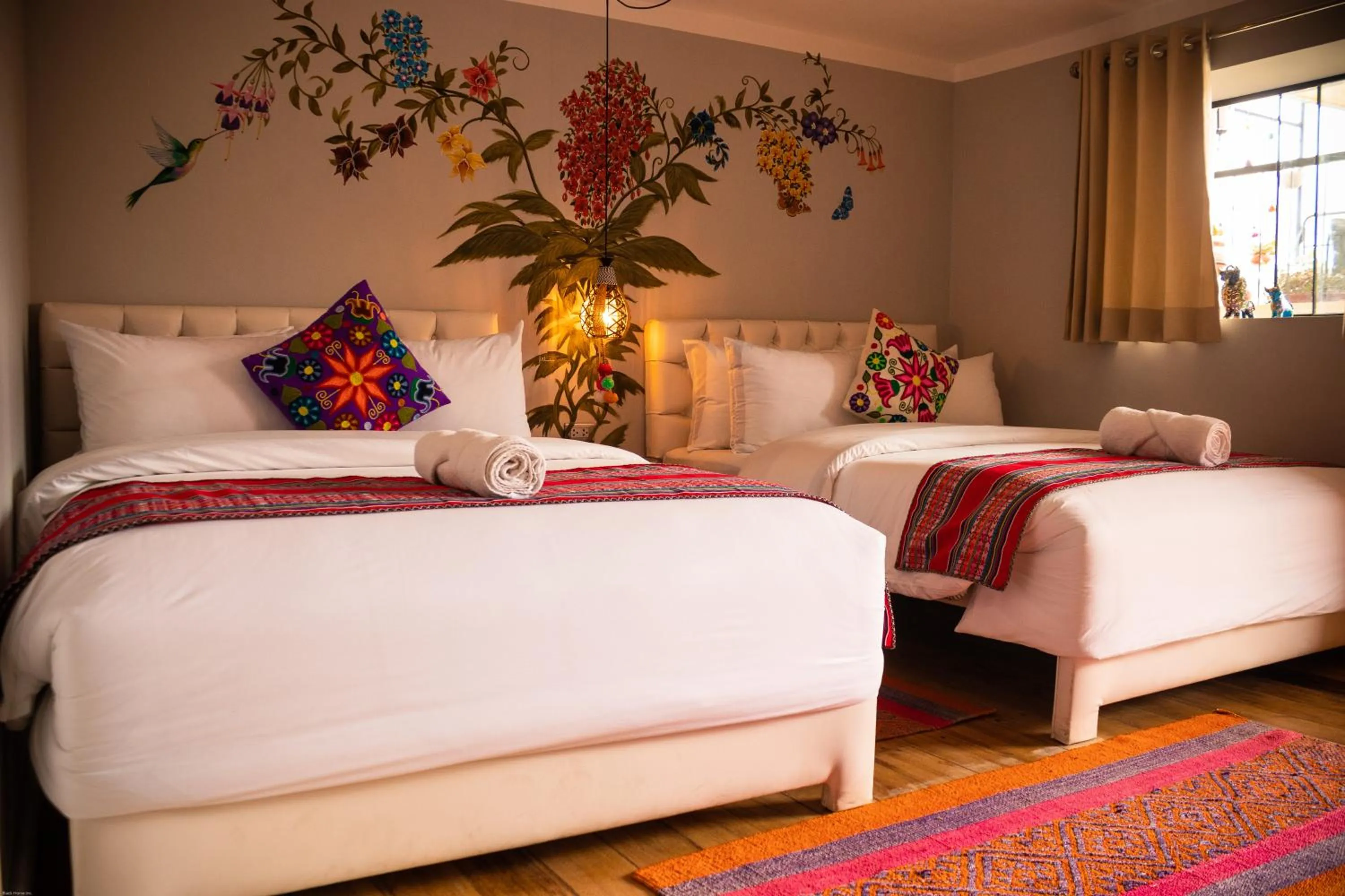 Bed in Home Garden Hotel