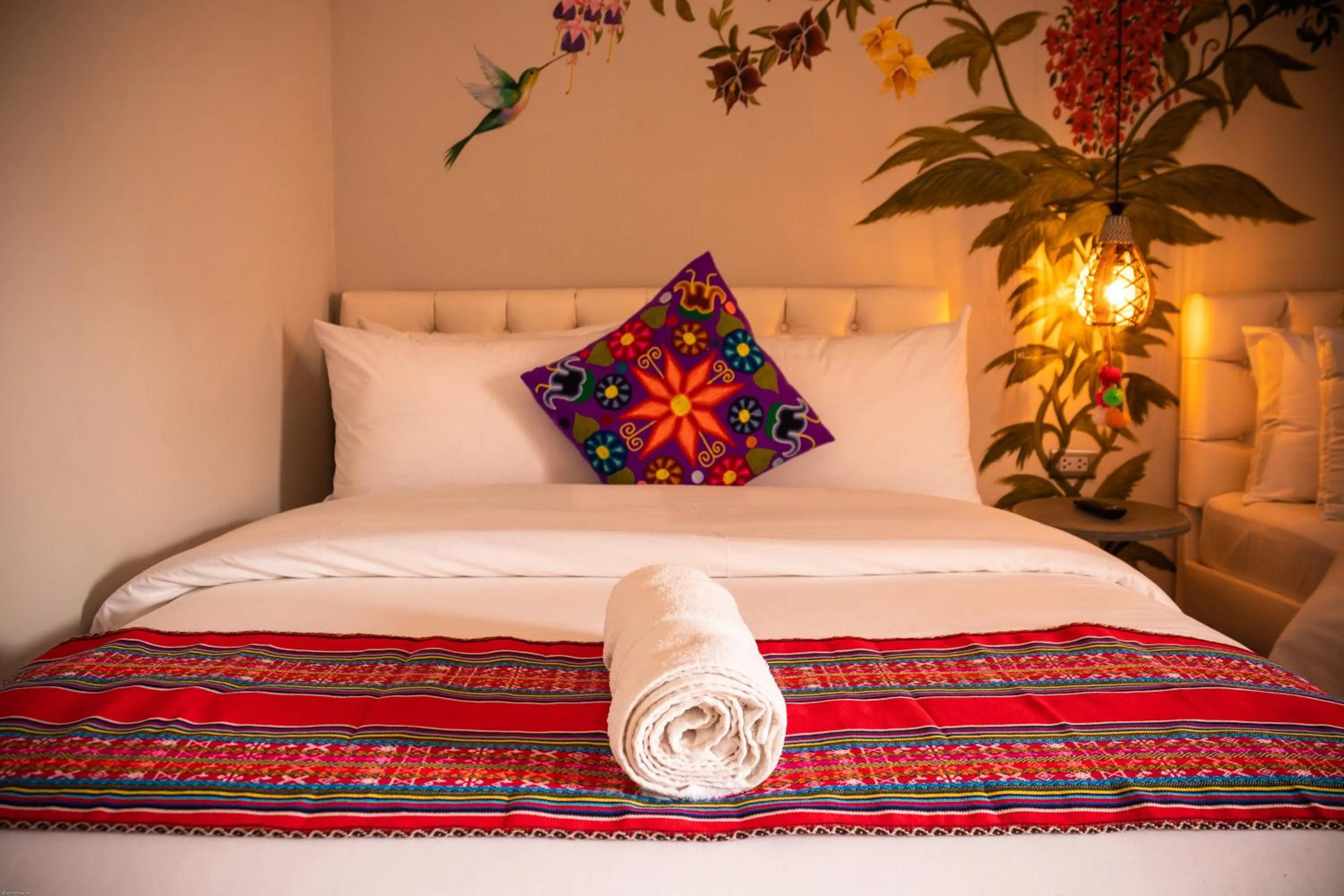 Bed in Home Garden Hotel