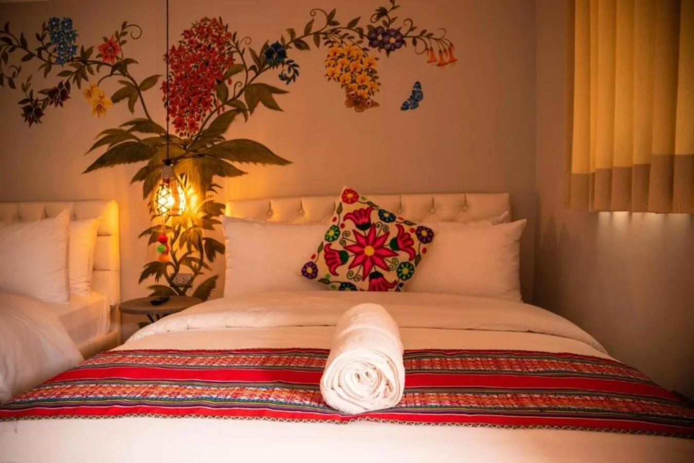 Bed in Home Garden Hotel