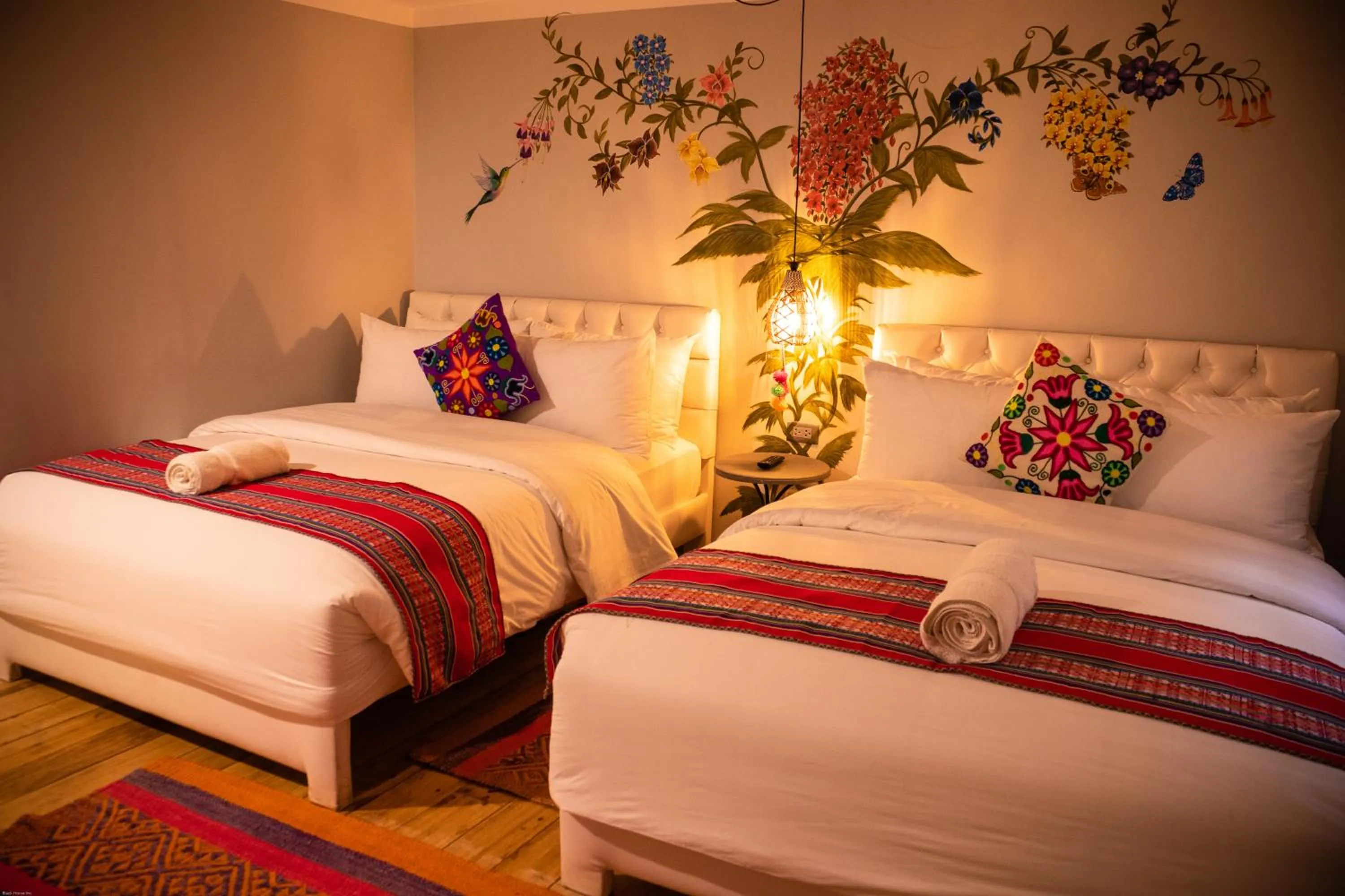 Bed in Home Garden Hotel