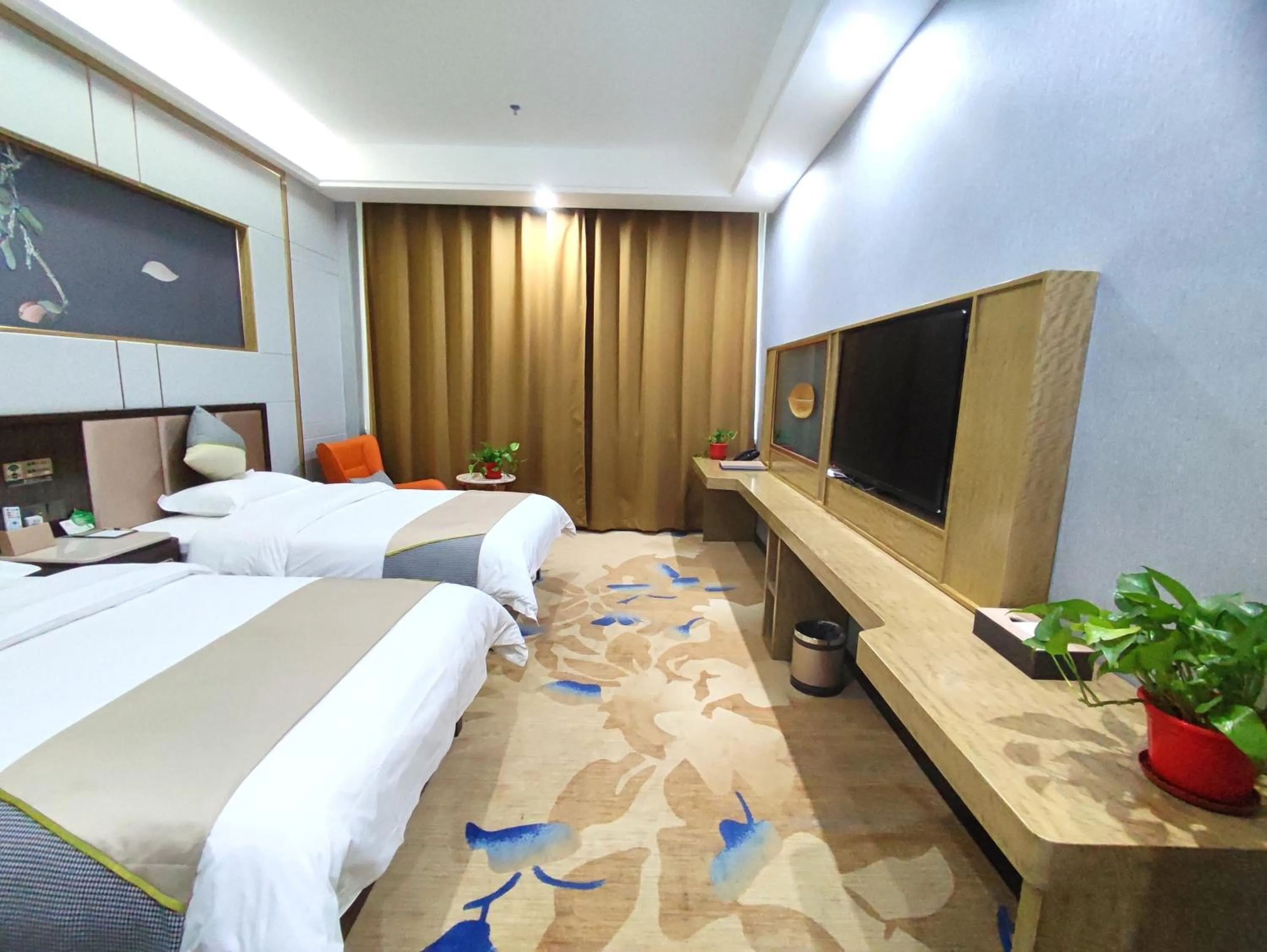 Bed in Zhangye KAI RUI Hotel