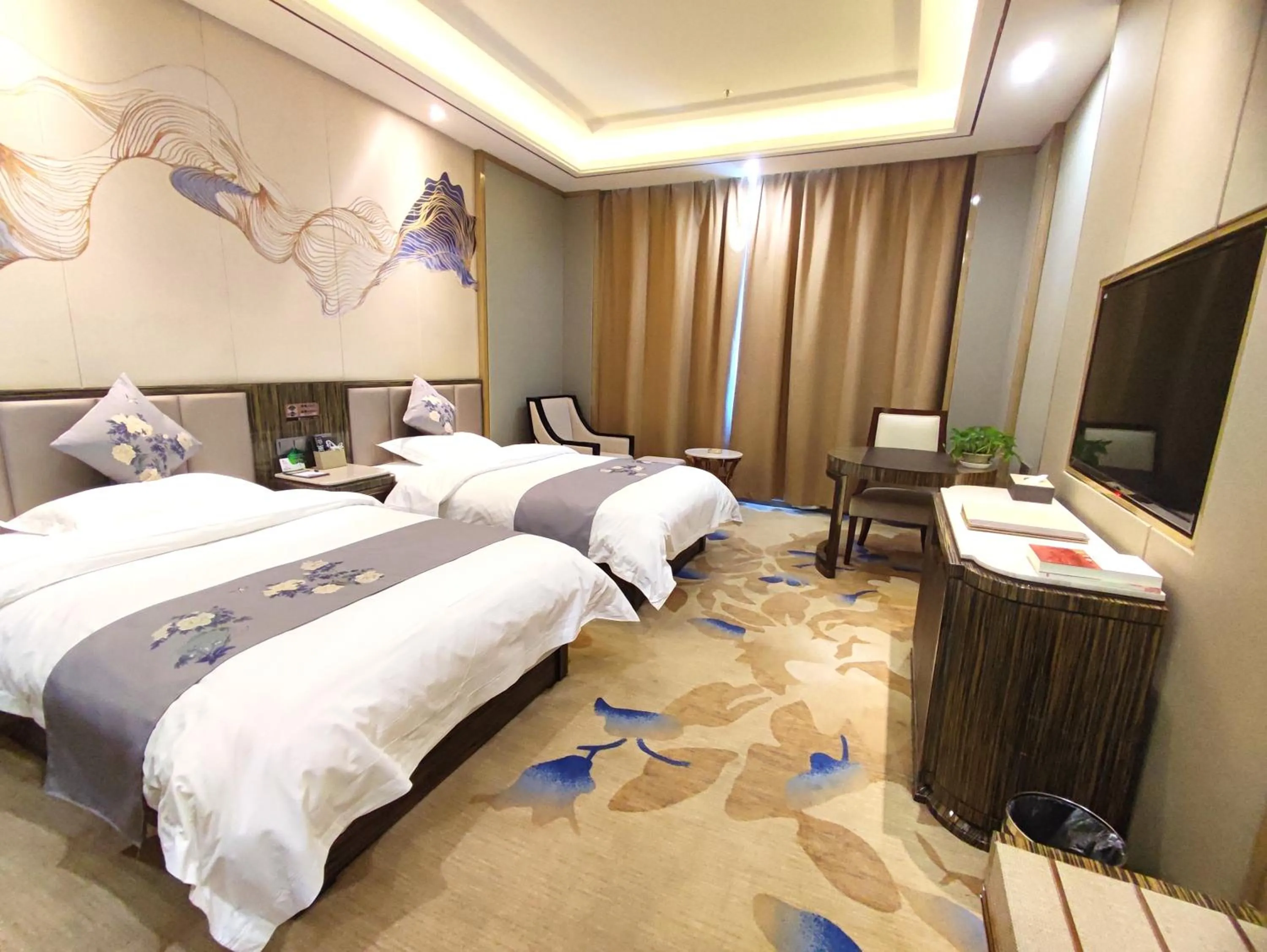 Bed in Zhangye KAI RUI Hotel