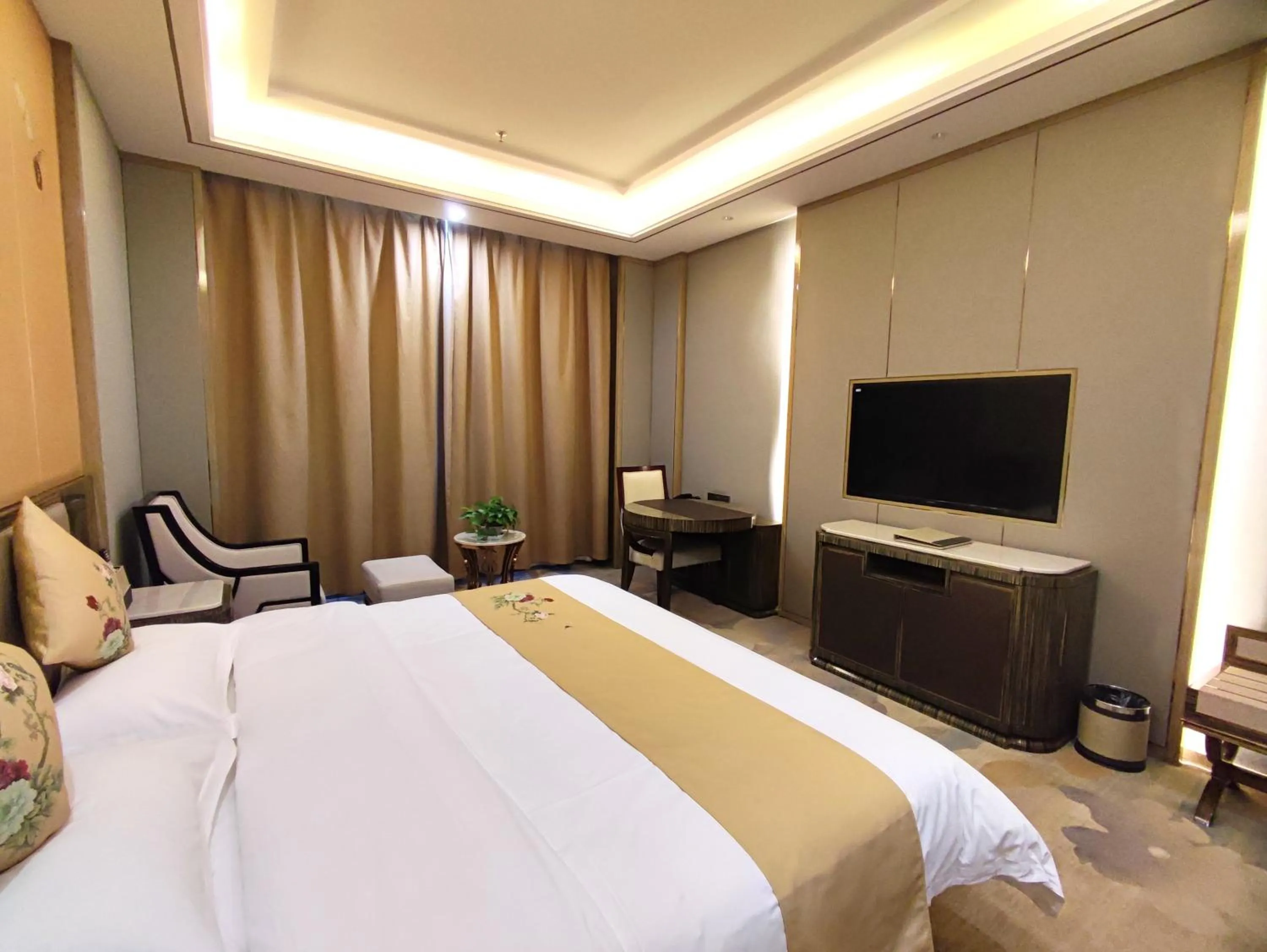 Bed in Zhangye KAI RUI Hotel