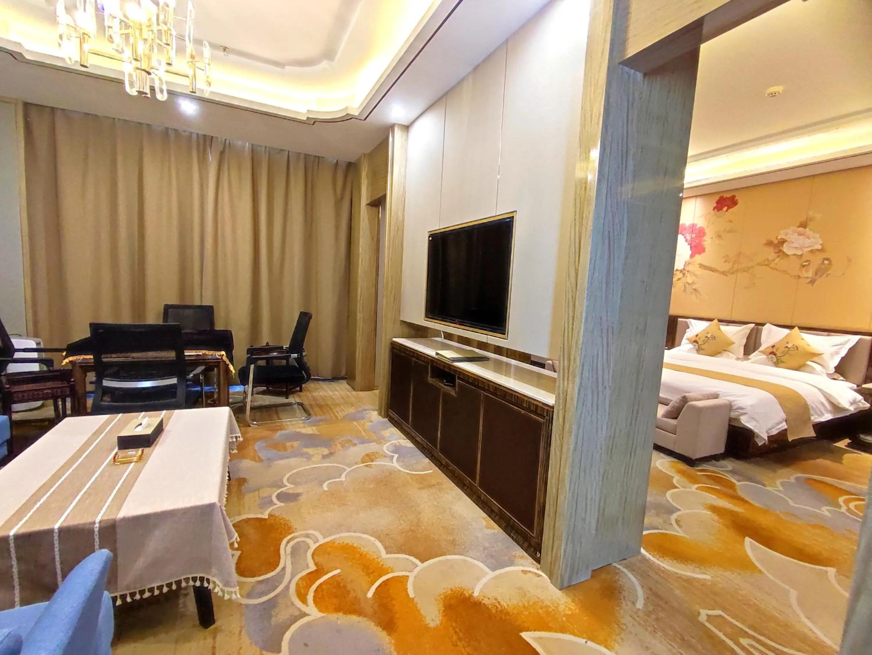 Living room in Zhangye KAI RUI Hotel